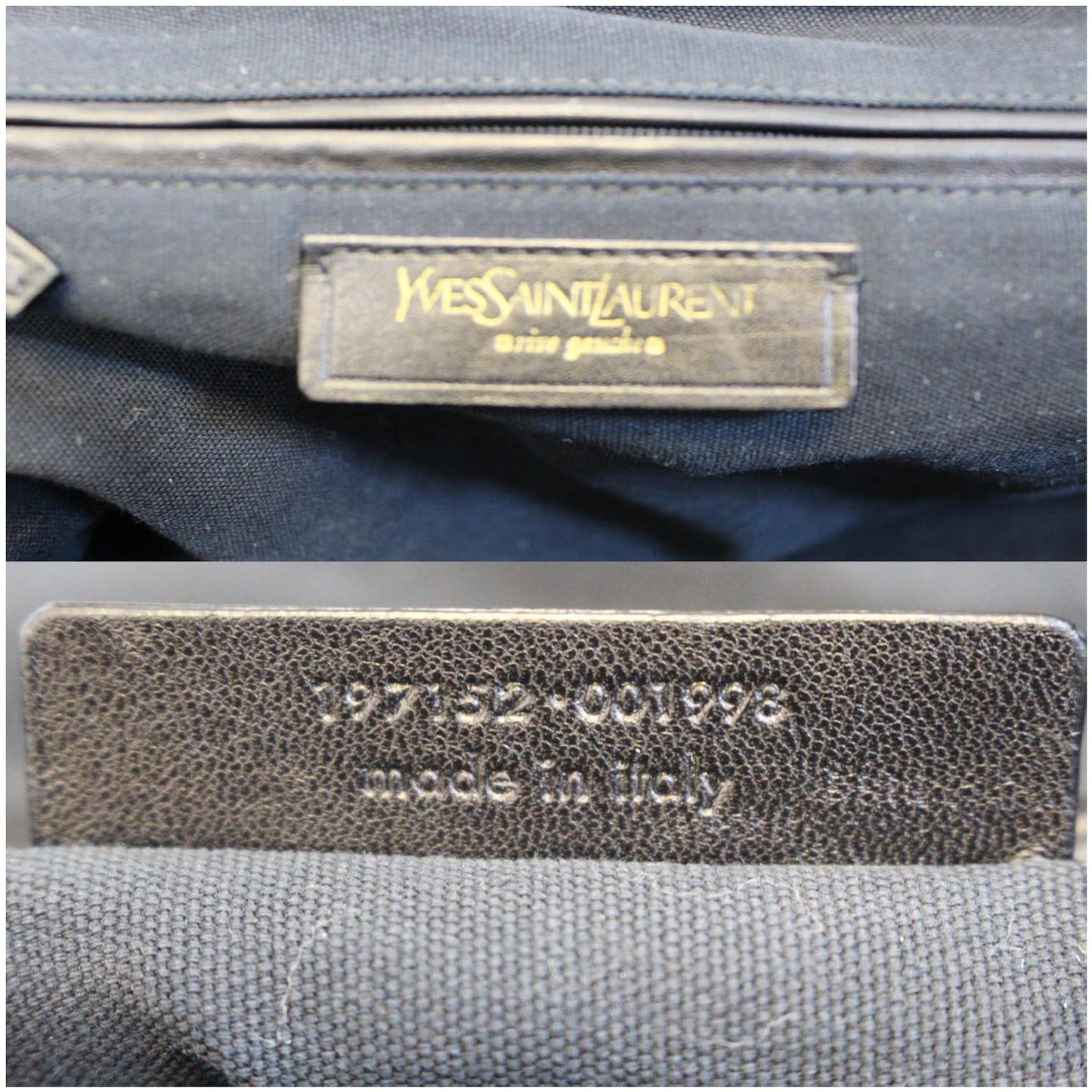 YVES SAINT LAURENT Majorelle Patent Leather Satchel Bag Blue