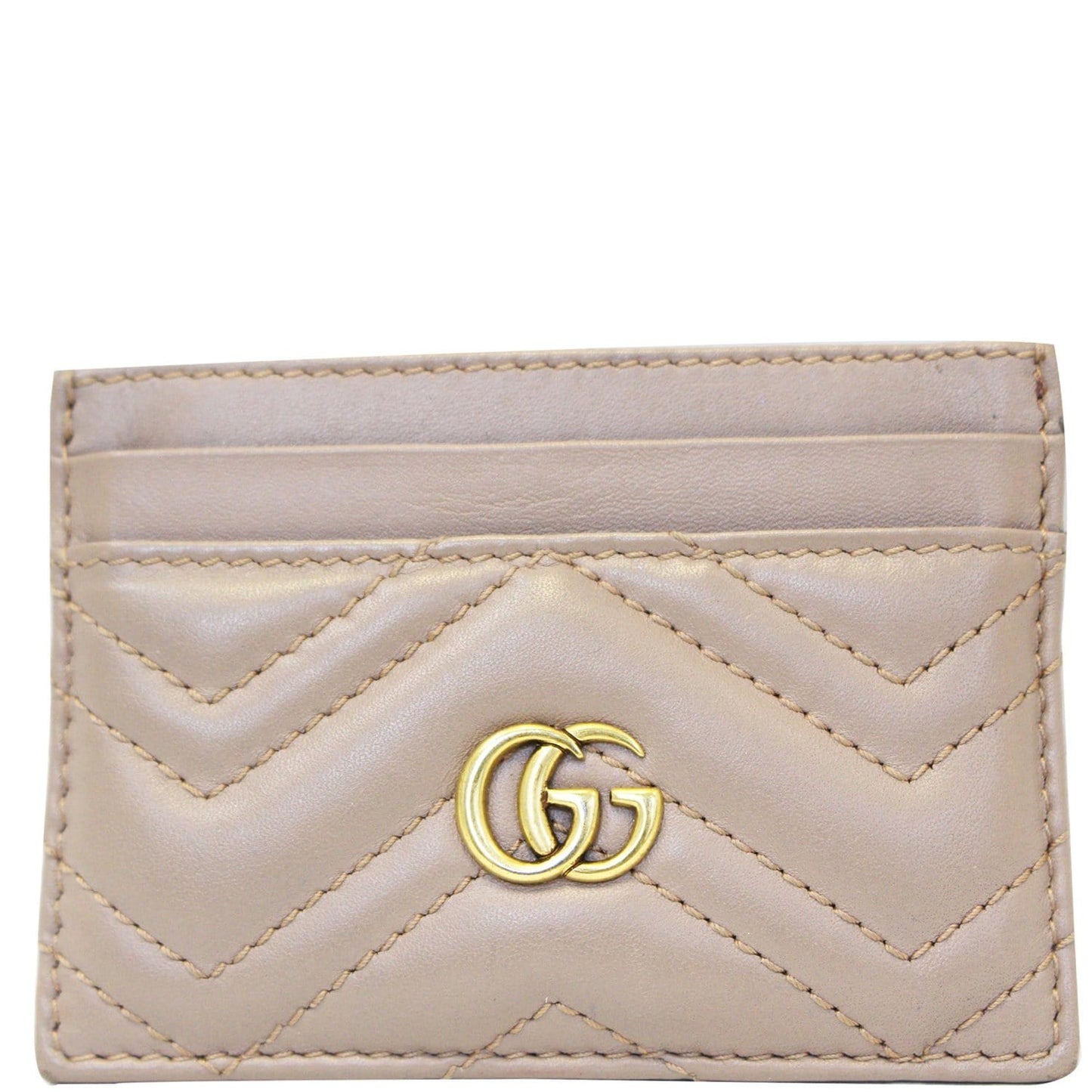 GUCCI GG Marmont Leather Card Case 443127