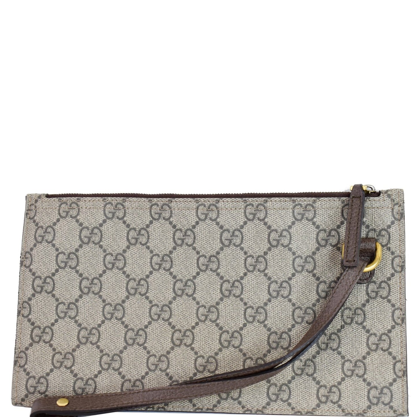 GUCCI Ophidia Soft GG Supreme Pouch Wristlet Beige 519335