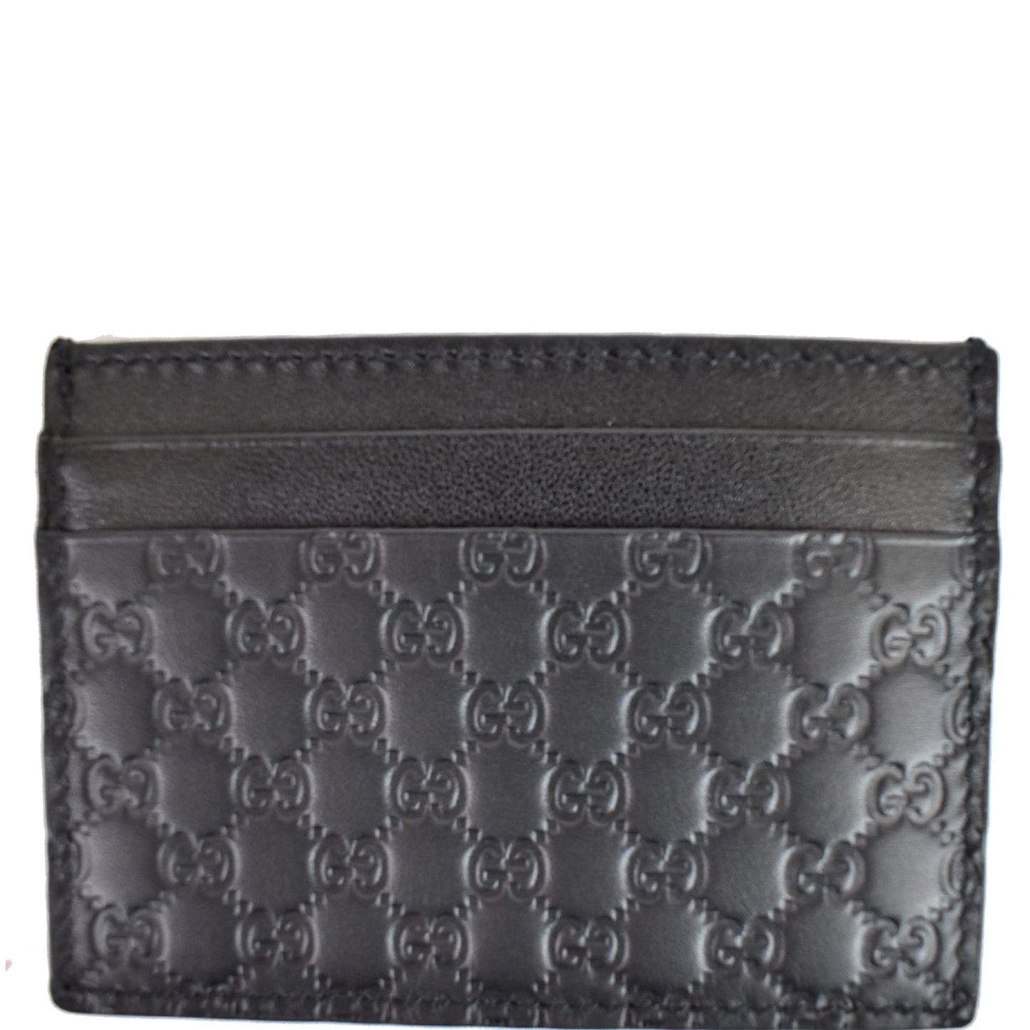 GUCCI Microguccissima Card Case Black 476010