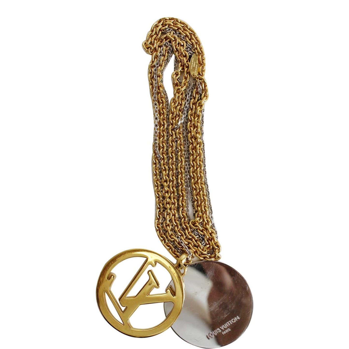 LOUIS VUITTON Louise Long Necklace Gold M64281