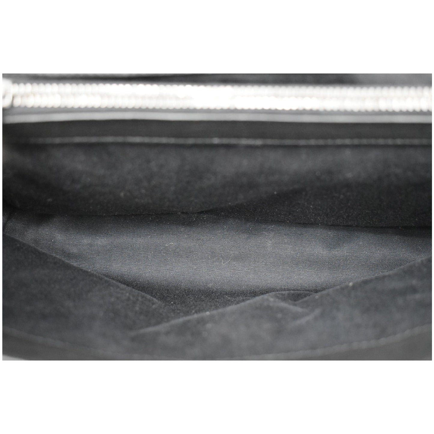 YVES SAINT LAURENT College Medium Flap Matelassé Leather Shoulder Bag Black