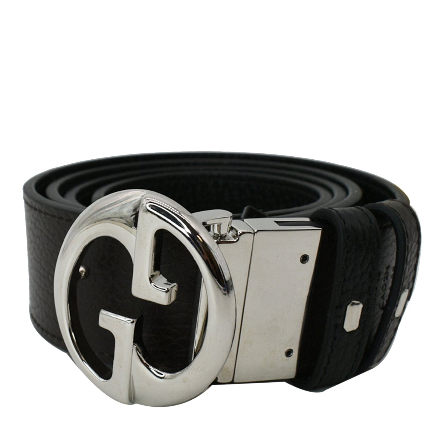 GUCCI GG Reversible Leather Belt Black/Brown 449715 Size 95.38