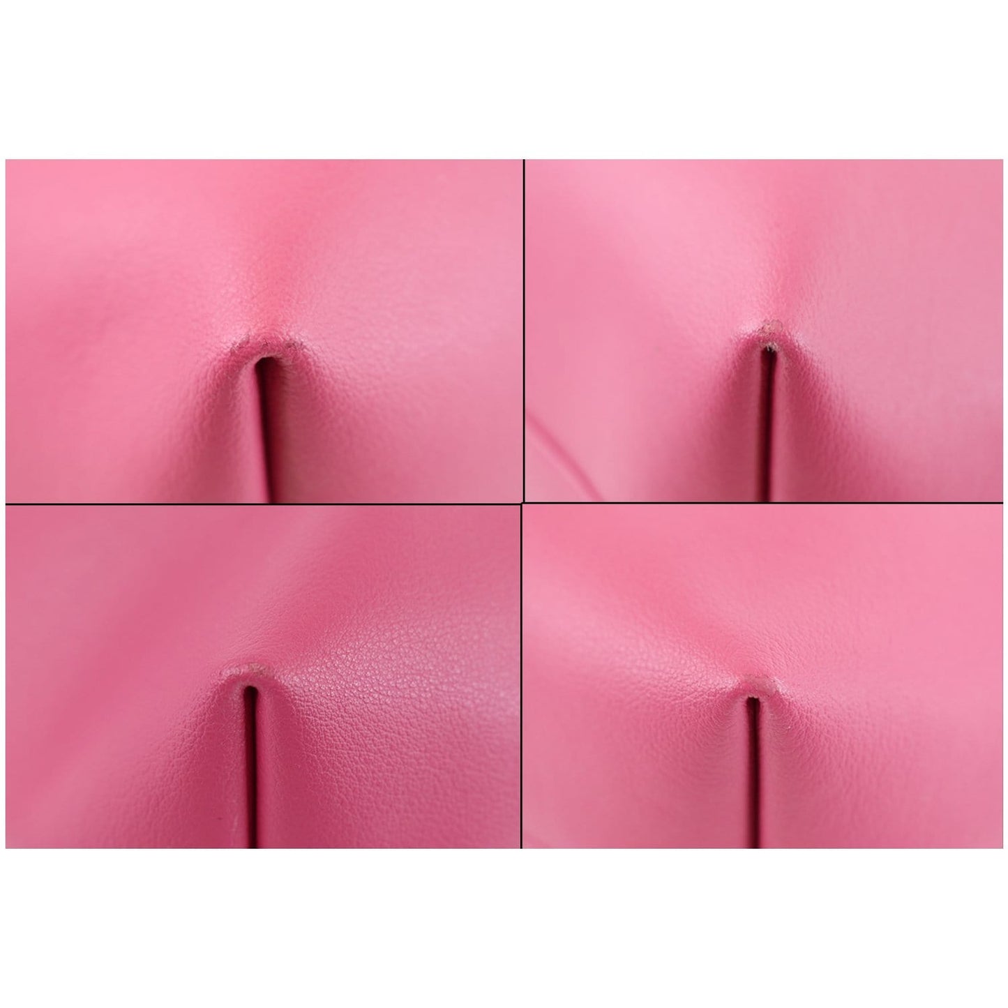 YVES SAINT LAURENT Large Leather Shopping Tote Bag Pink