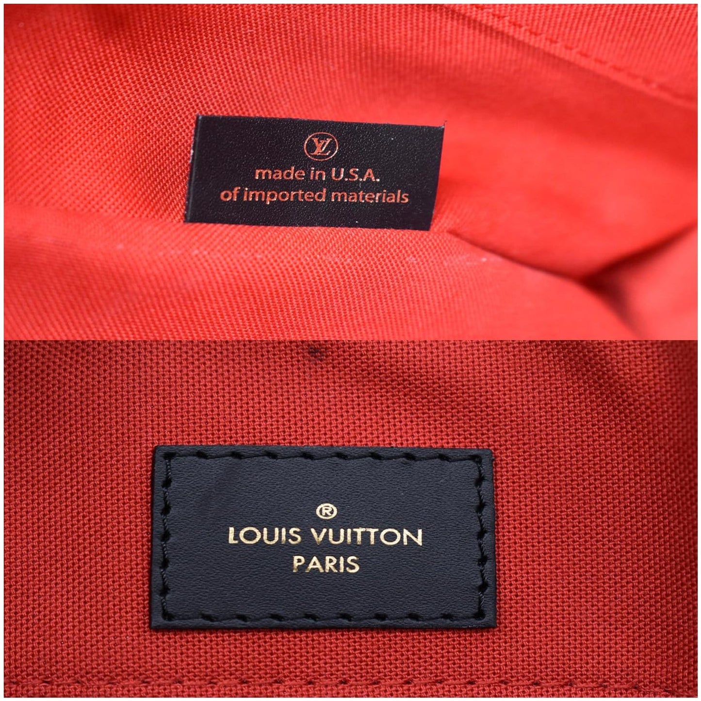 LOUIS VUITTON Onthego MM Giant Monogram Canvas Tote Shoulder Bag Brown