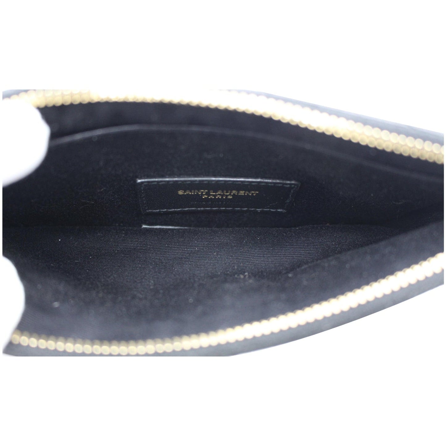YVES SAINT LAURENT Bill Pouch Grain De Poudre Black