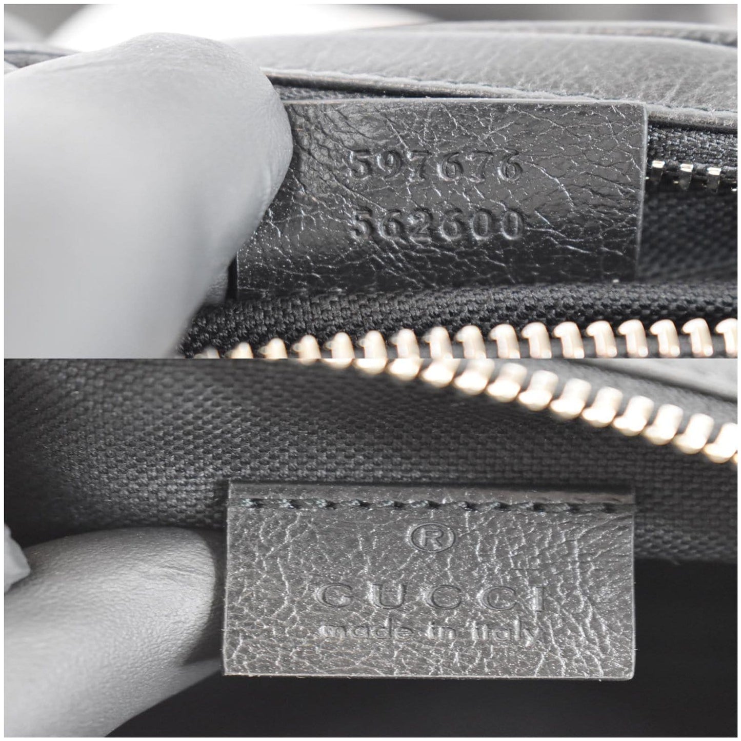 GUCCI Morpheus Leather Belt Bag Black 597676 - Final Sale