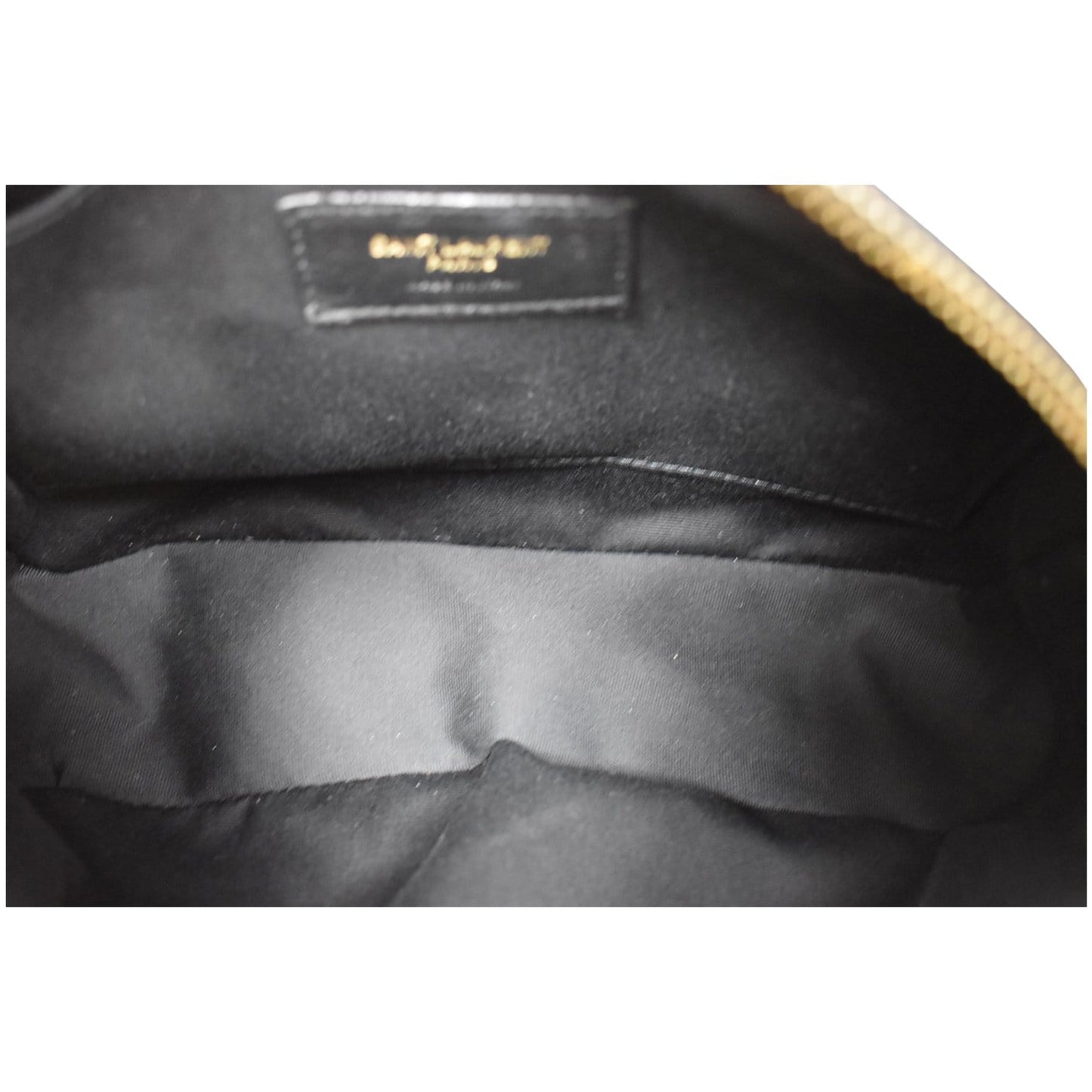 YVES SAINT LAURENT Lou Leather Camera Crossbody Bag Black