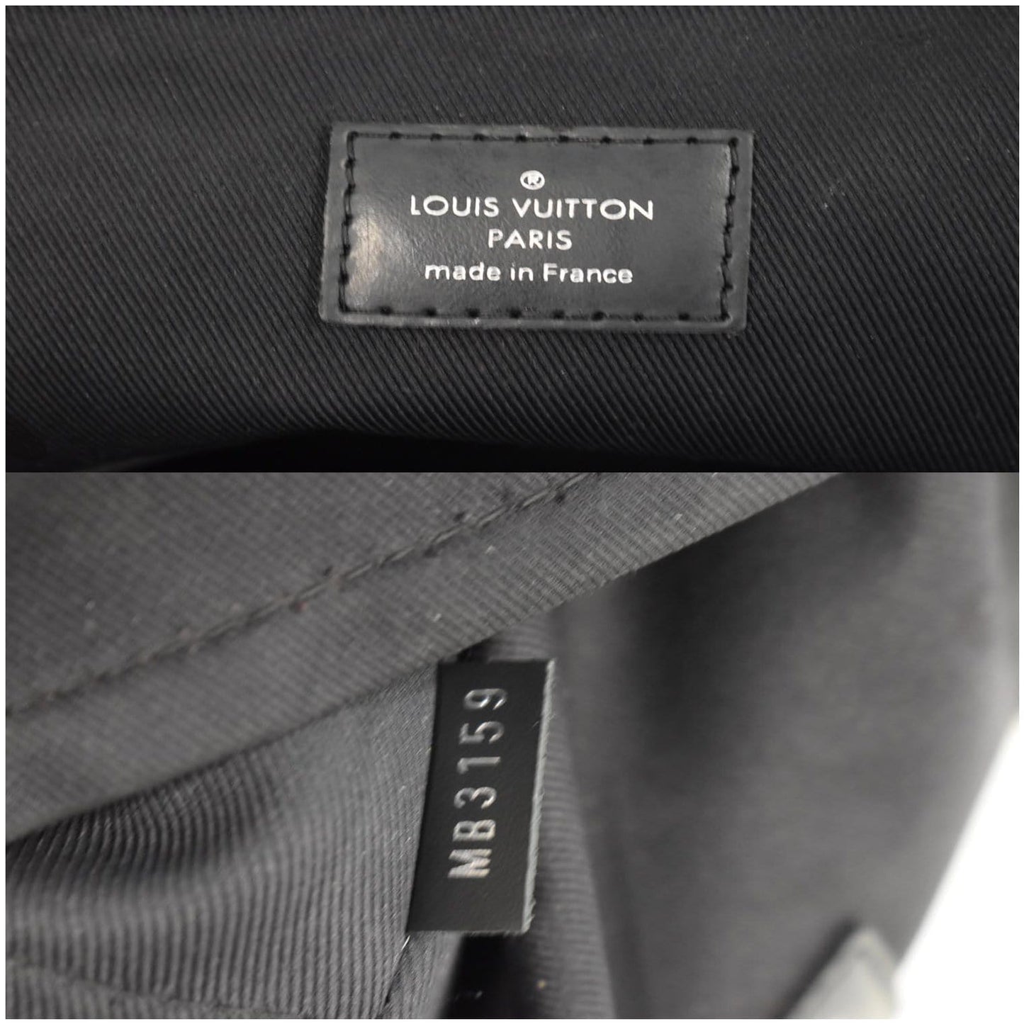 LOUIS VUITTON Avenue Sling Damier Graphite Crossbody Bag Black