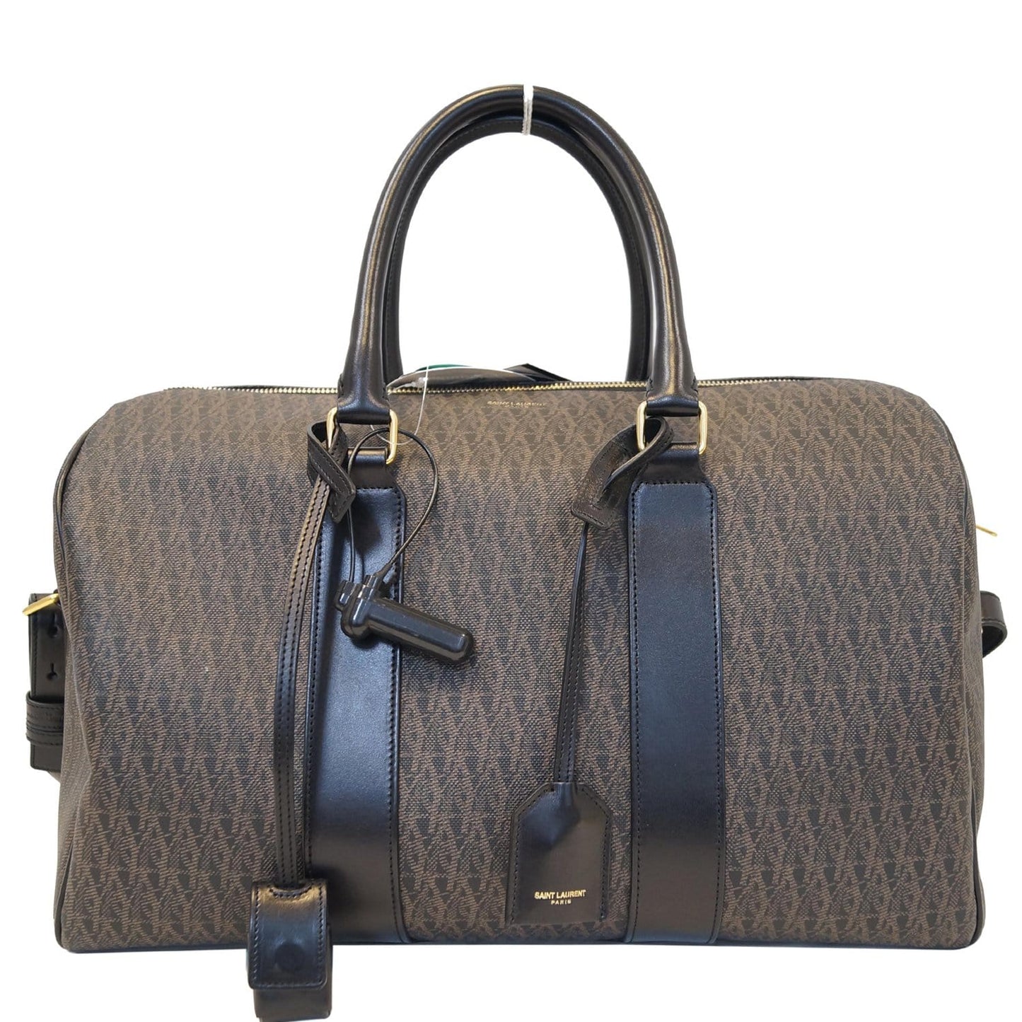 YVES SAINT LAURENT Classic Monogram Weekend/Travel Duffle Bag Dark Brown - Last Call