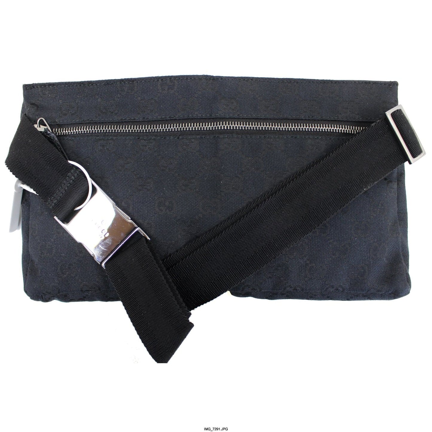 GUCCI Monogram Waist Bum Bag Black 28566