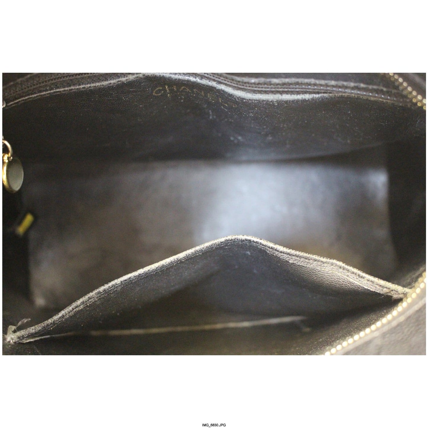 CHANEL Medallion Quilted Caviar Leather Tote Bag Black