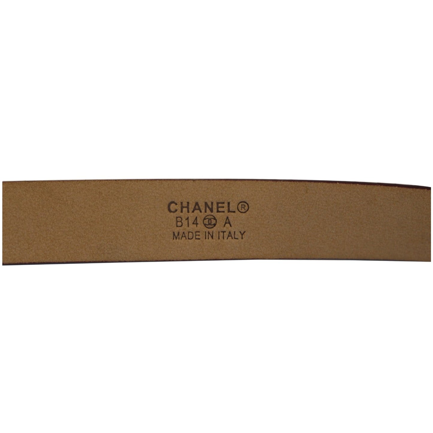 CHANEL Black/Red Leather Women's Belt Size 36 - Last Call