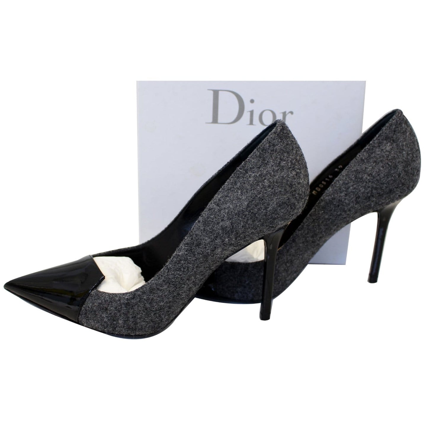 Christian Dior Spade Heels Black/Grey Size 9