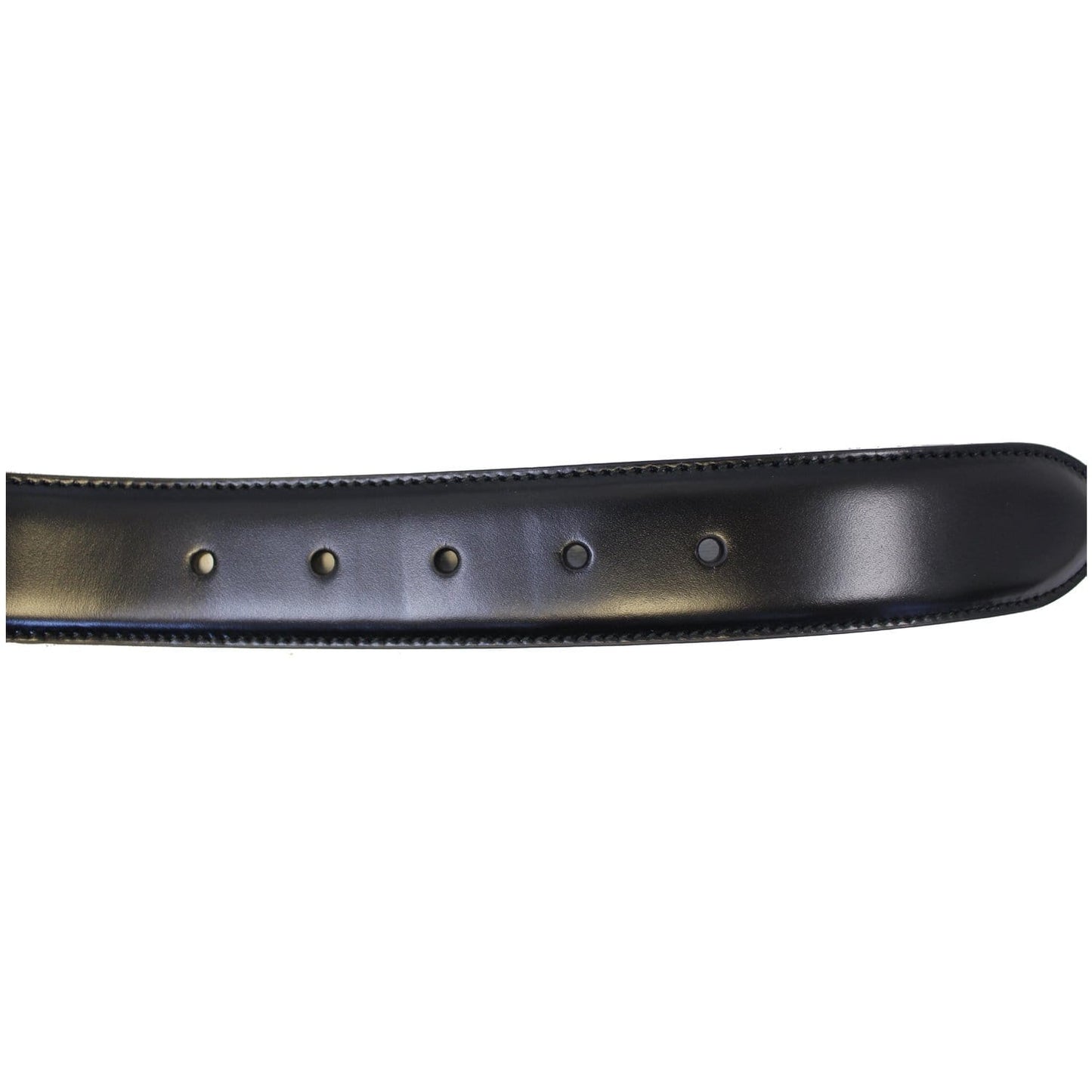 GUCCI Web Leather Belt Black 495125 Size 36