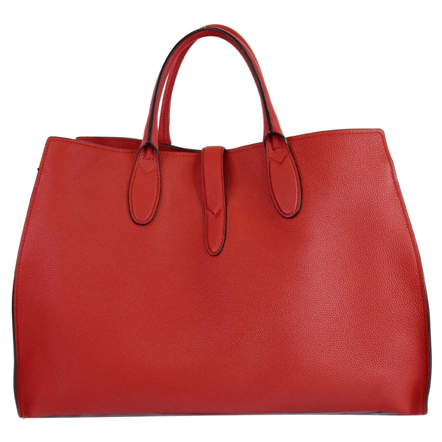 GUCCI Jackie Large Top Handle Leather Tote Bag Red 362970