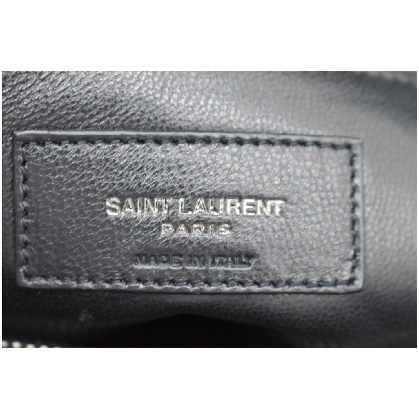 YVES SAINT LAURENT College Medium Flap Matelassé Leather Shoulder Bag Black