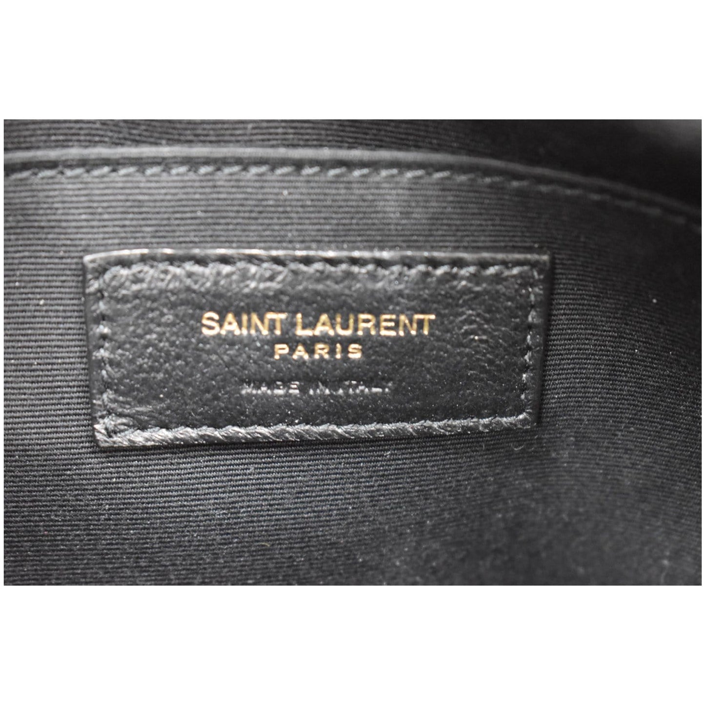 YVES SAINT LAURENT Lou Leather Camera Crossbody Bag Black