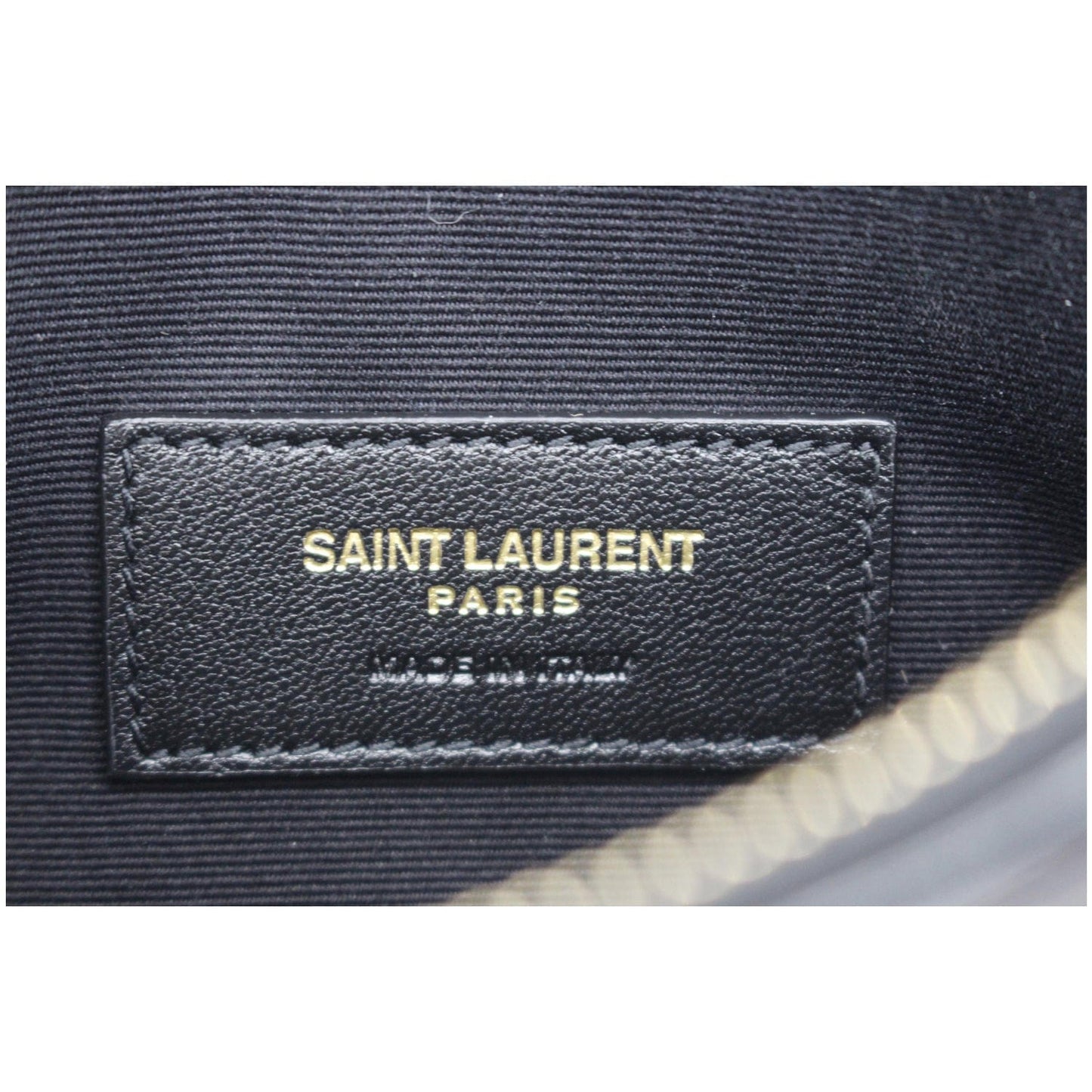 YVES SAINT LAURENT Bill Pouch Grain De Poudre Black