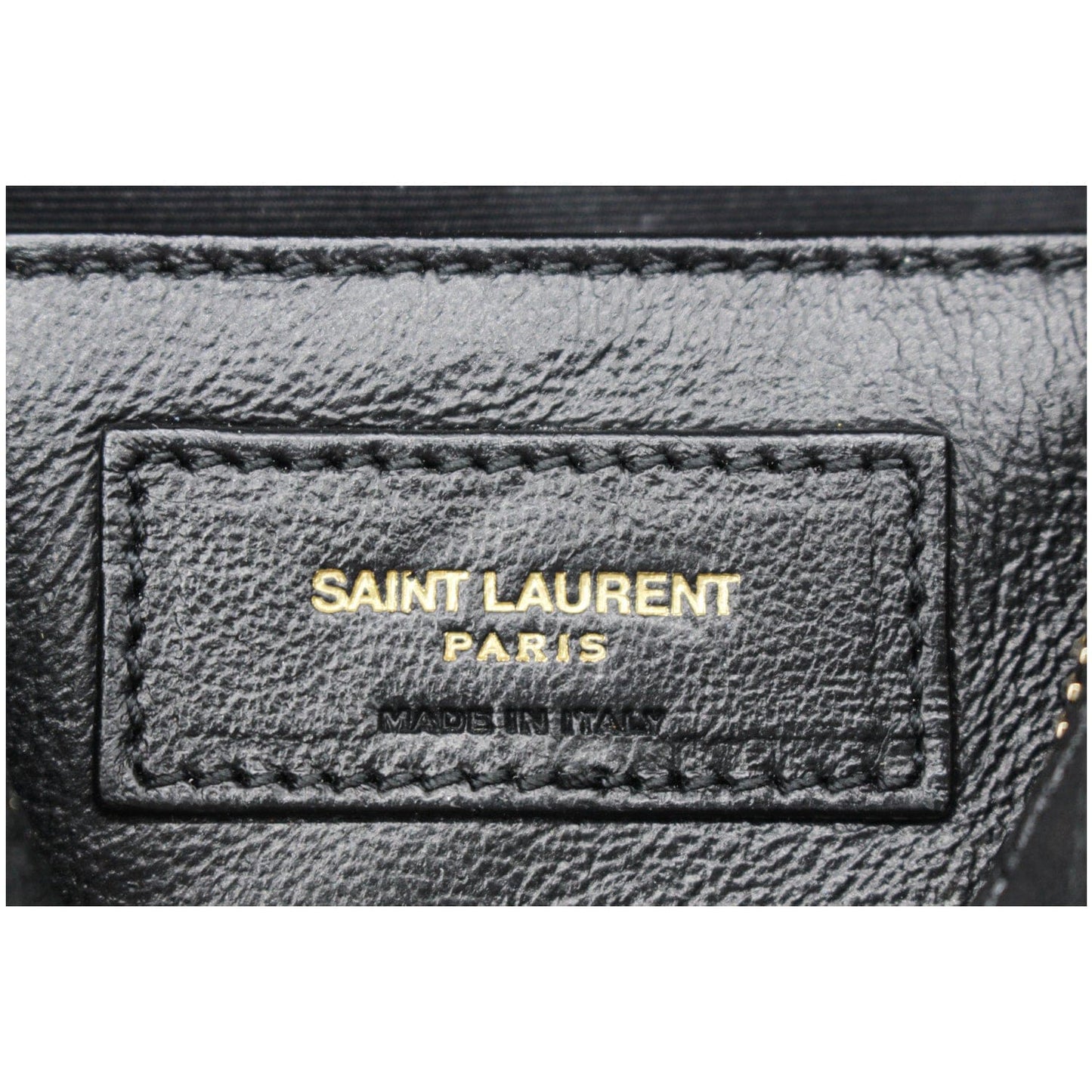 YVES SAINT LAURENT 80's Vanity Quilted Grain De Poudre Leather Shoulder Bag Black