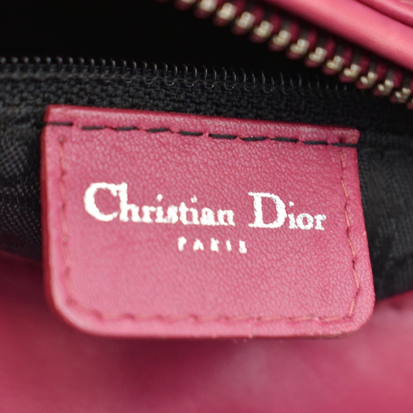 CHRISTIAN DIOR Lady Dior Suede Tote Bag Pink