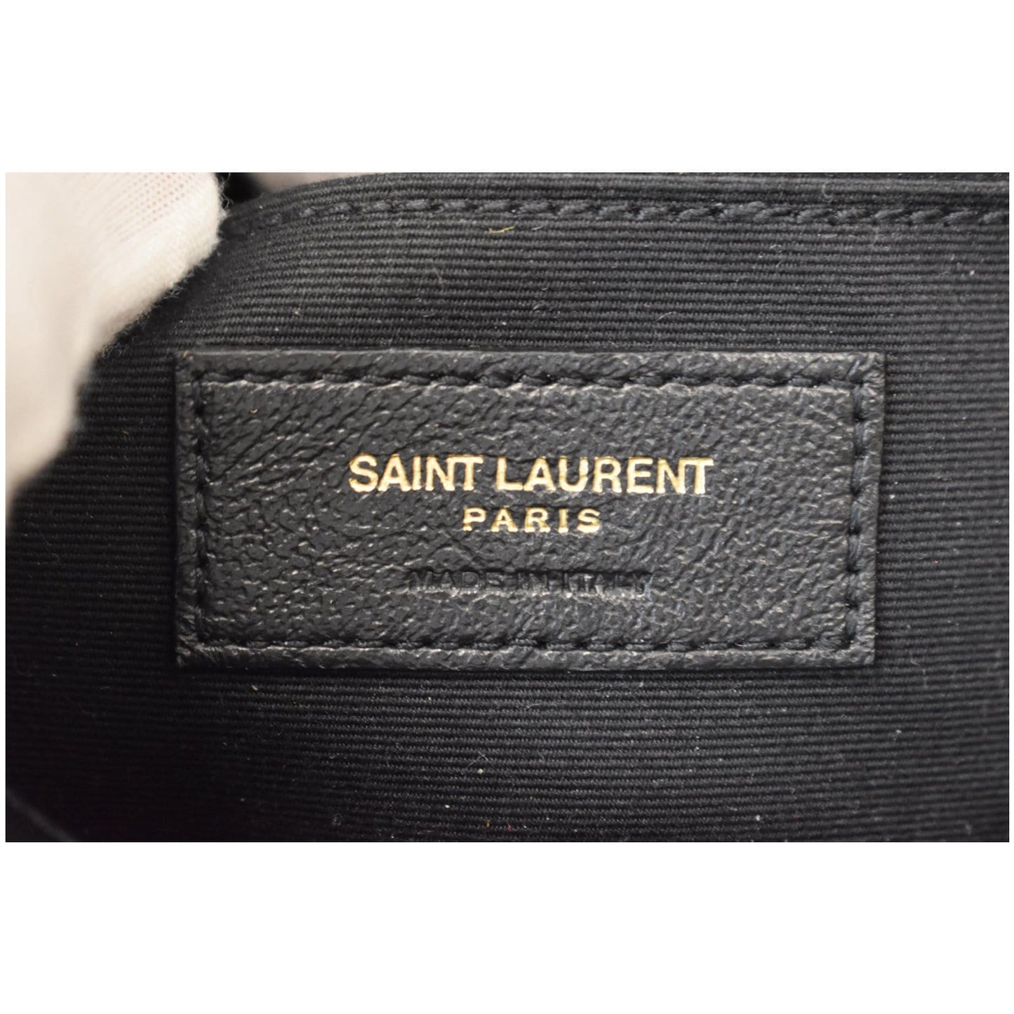 YVES SAINT LAURENT Lou Camera Leopard-Print Leather Crossbody Bag Black