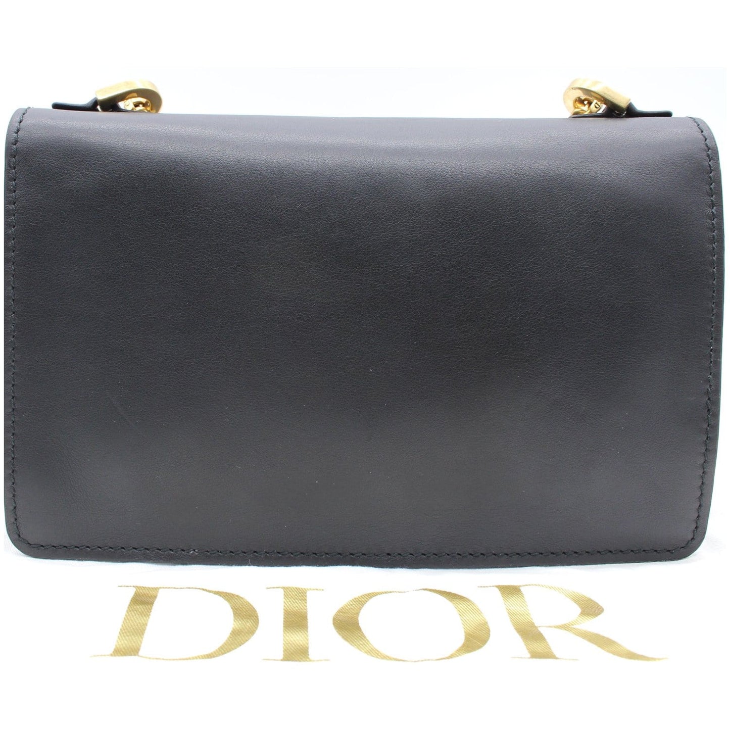 Christian Dior J'Adior Medium Calfskin Leather Flap Shoulder Bag Black