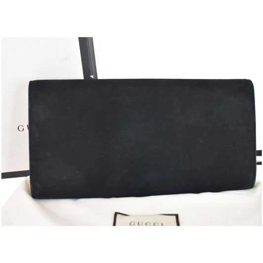 GUCCI Dionysus Small Velvet Clutch Bag Black 425250