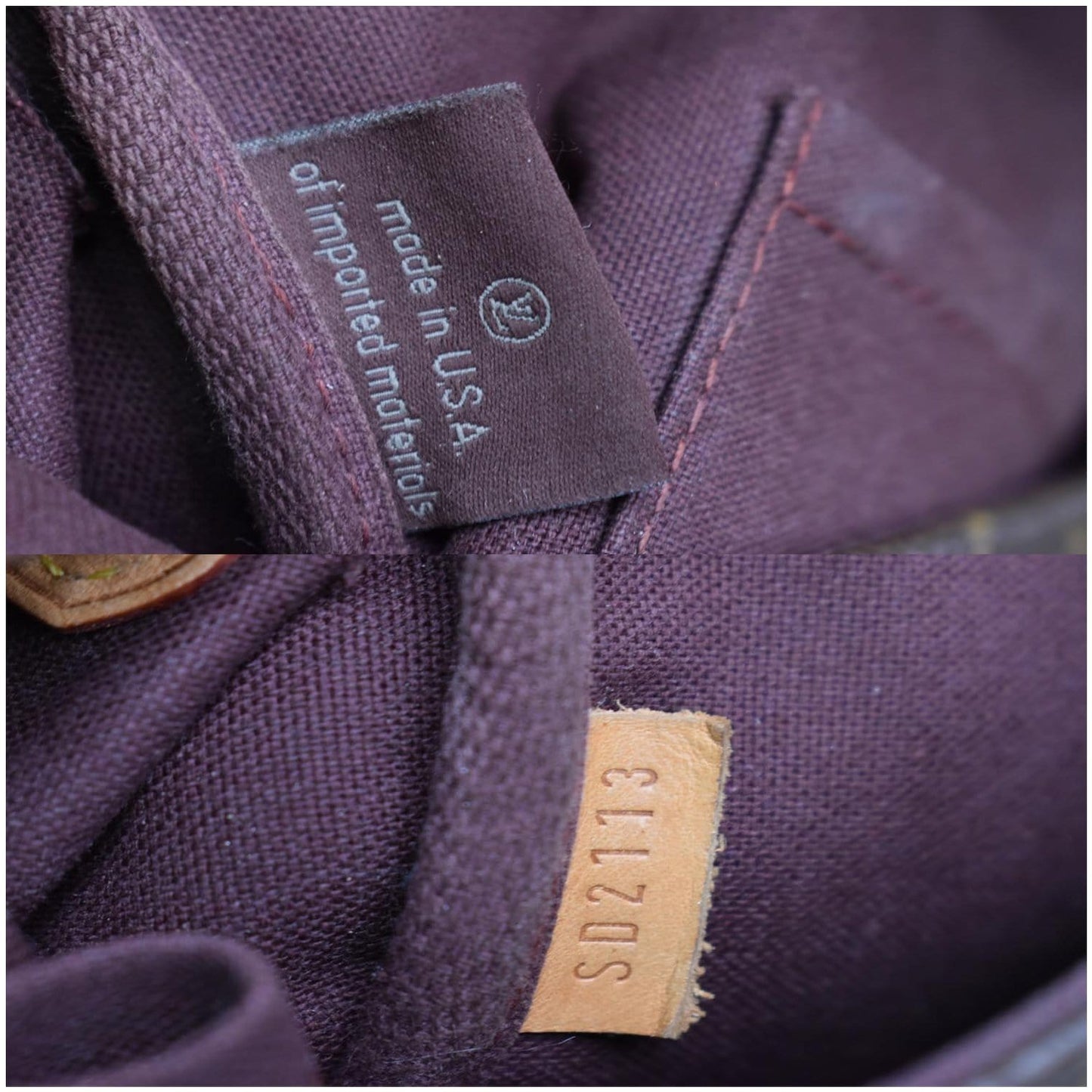 LOUIS VUITTON Favorite MM Monogram Canvas Crossbody Bag Brown