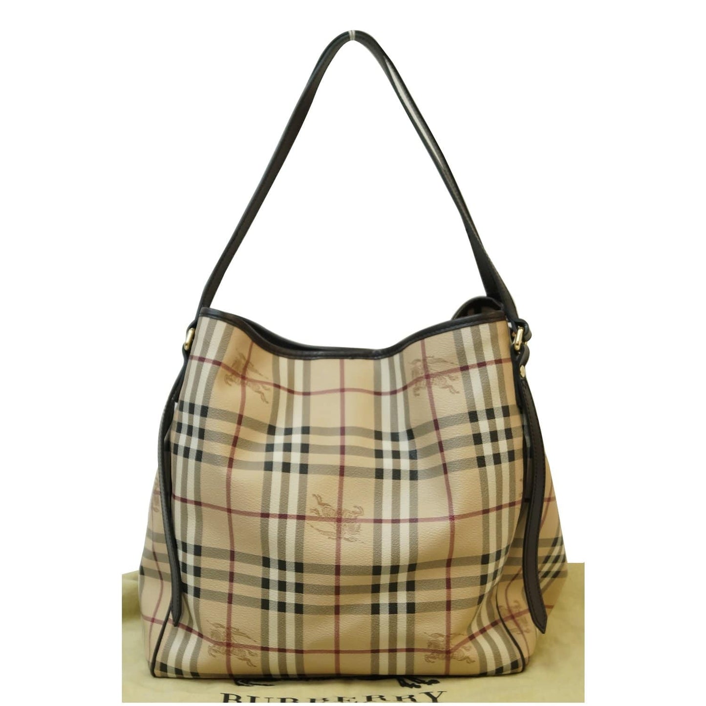 BURBERRY Canterbury Haymarket Check Tote Bag Multicolor