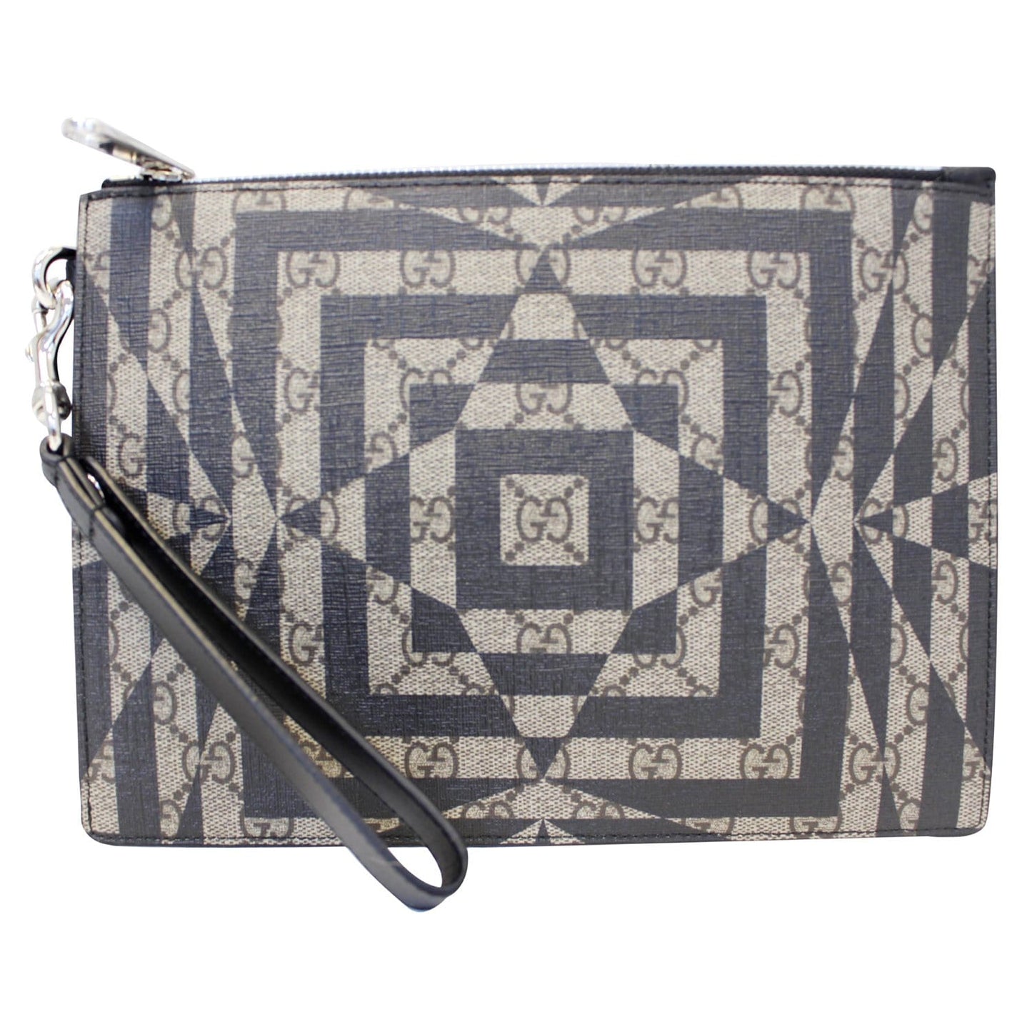GUCCI GG Supreme Canvas Clutch Wristlet Pouch 411768