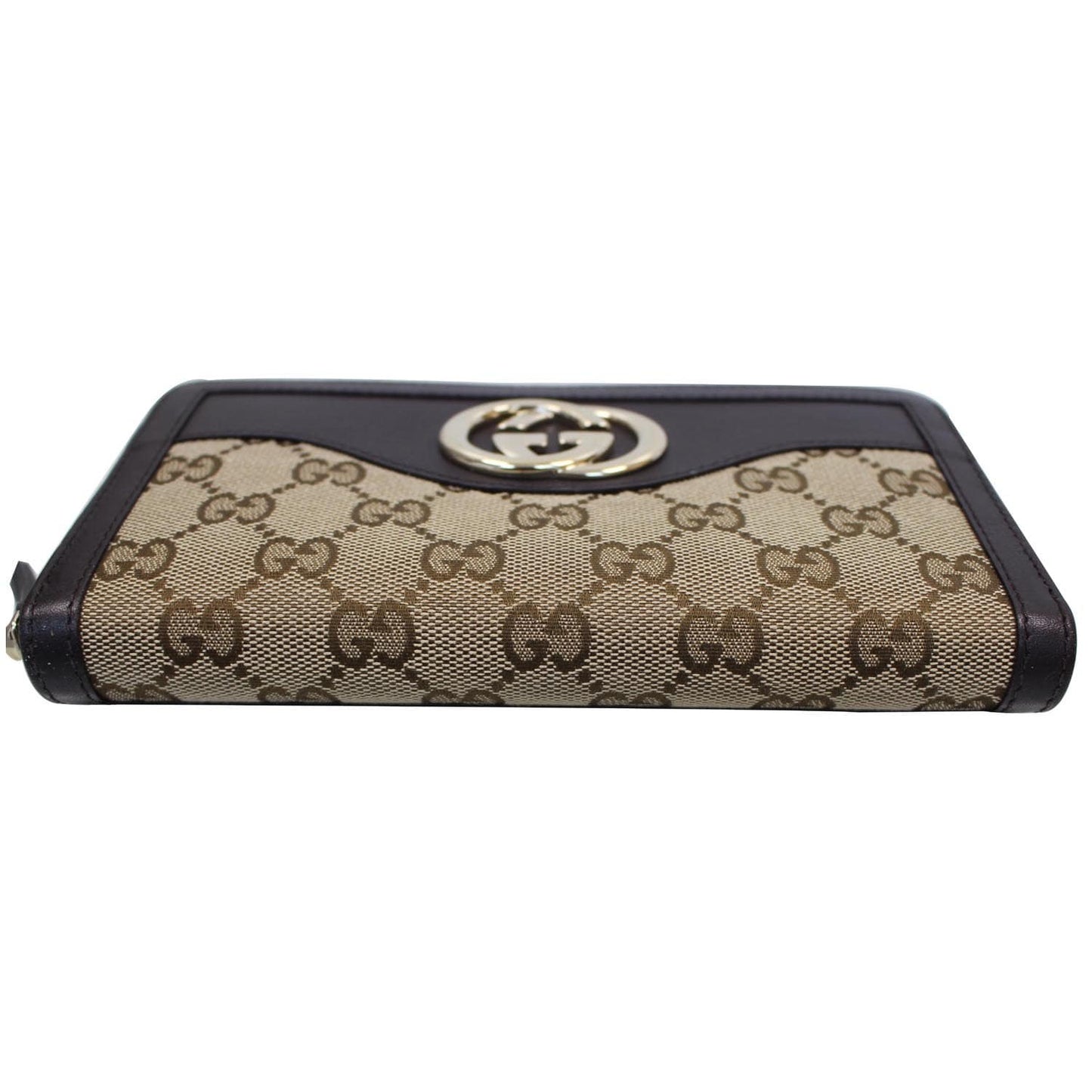 GUCCI GG Sukey Zippy Wallet 308012 Beige/Brown
