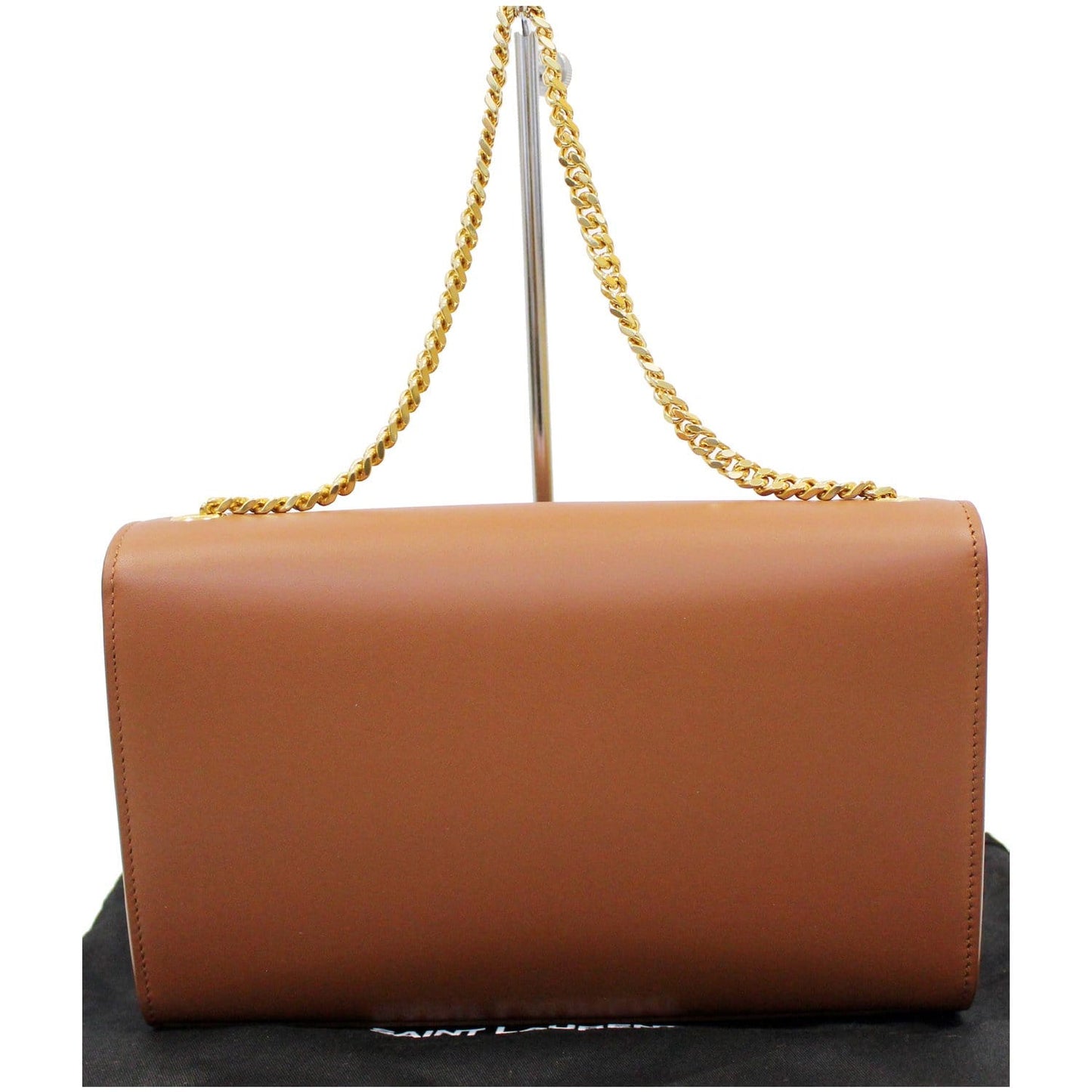 YVES SAINT LAURENT Kate Large Grain De Poudre Leather Shoulder Bag Brown