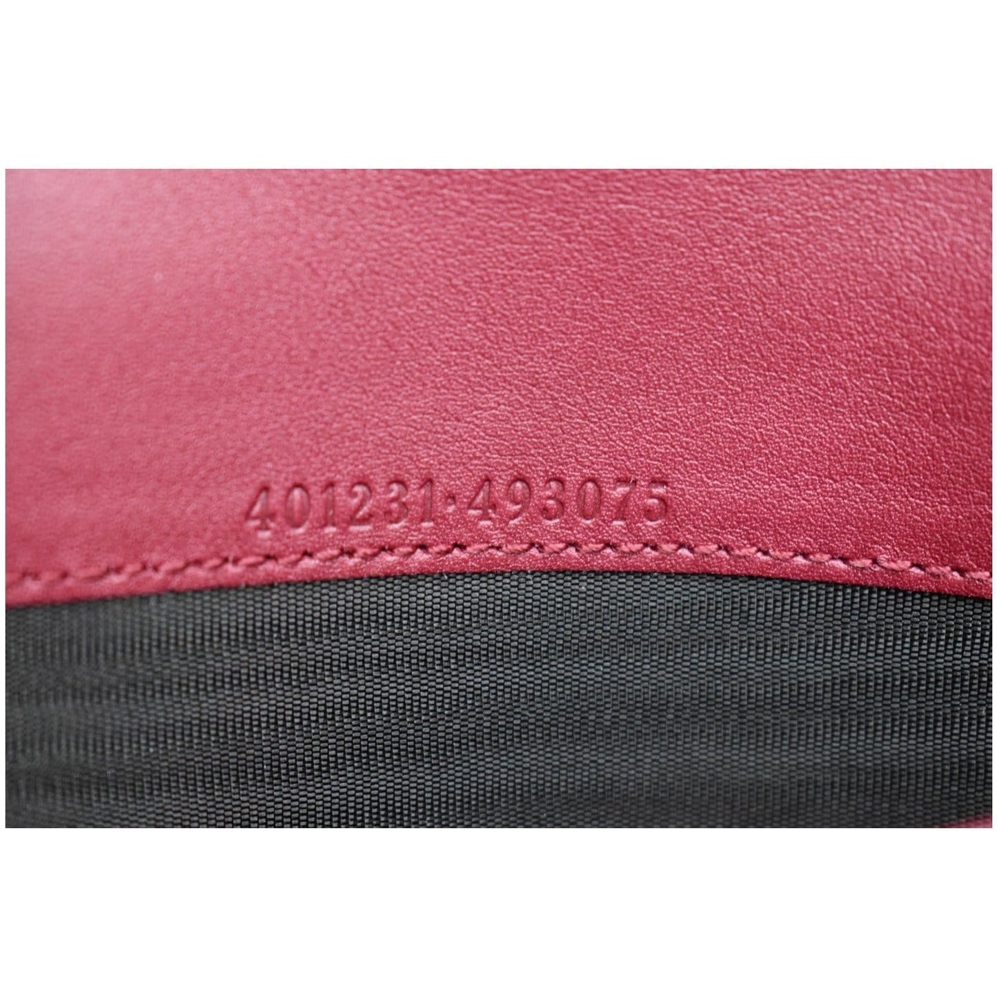 GUCCI Dionysus Mini Velvet GG Monogram Chain Wallet Red 401231