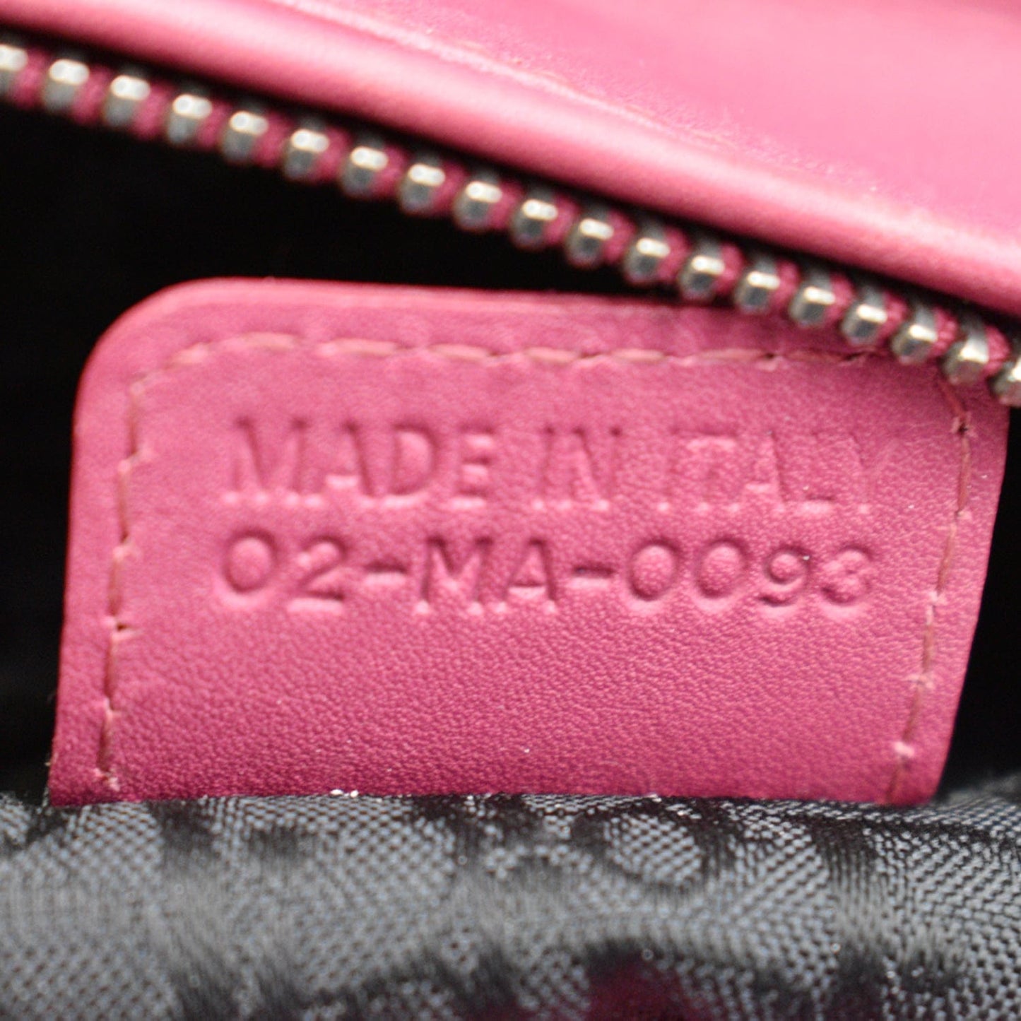 CHRISTIAN DIOR Lady Dior Suede Tote Bag Pink