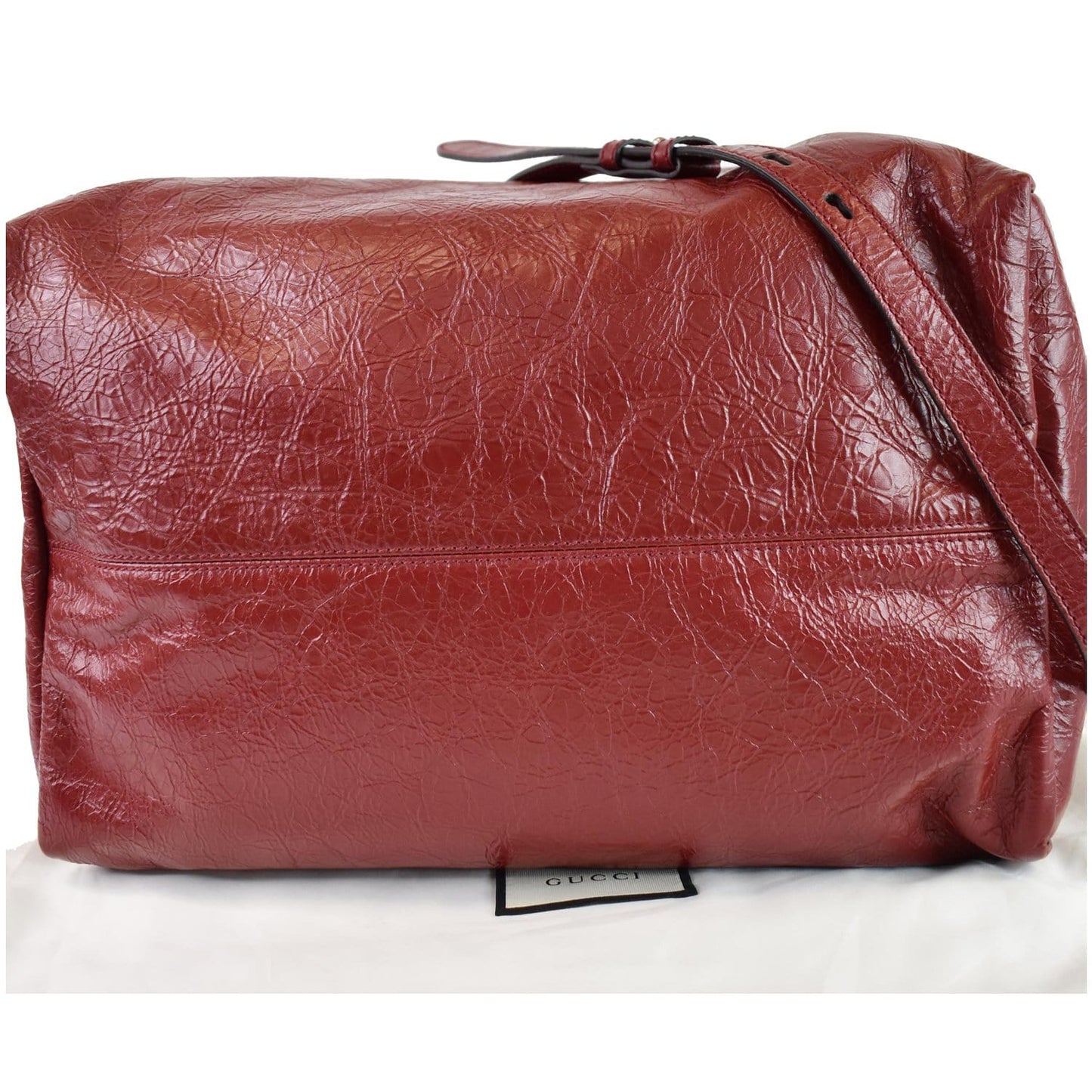 GUCCI Soft Backpack Calfskin Leather Duffle Bag Red 587866 - 20% OFF