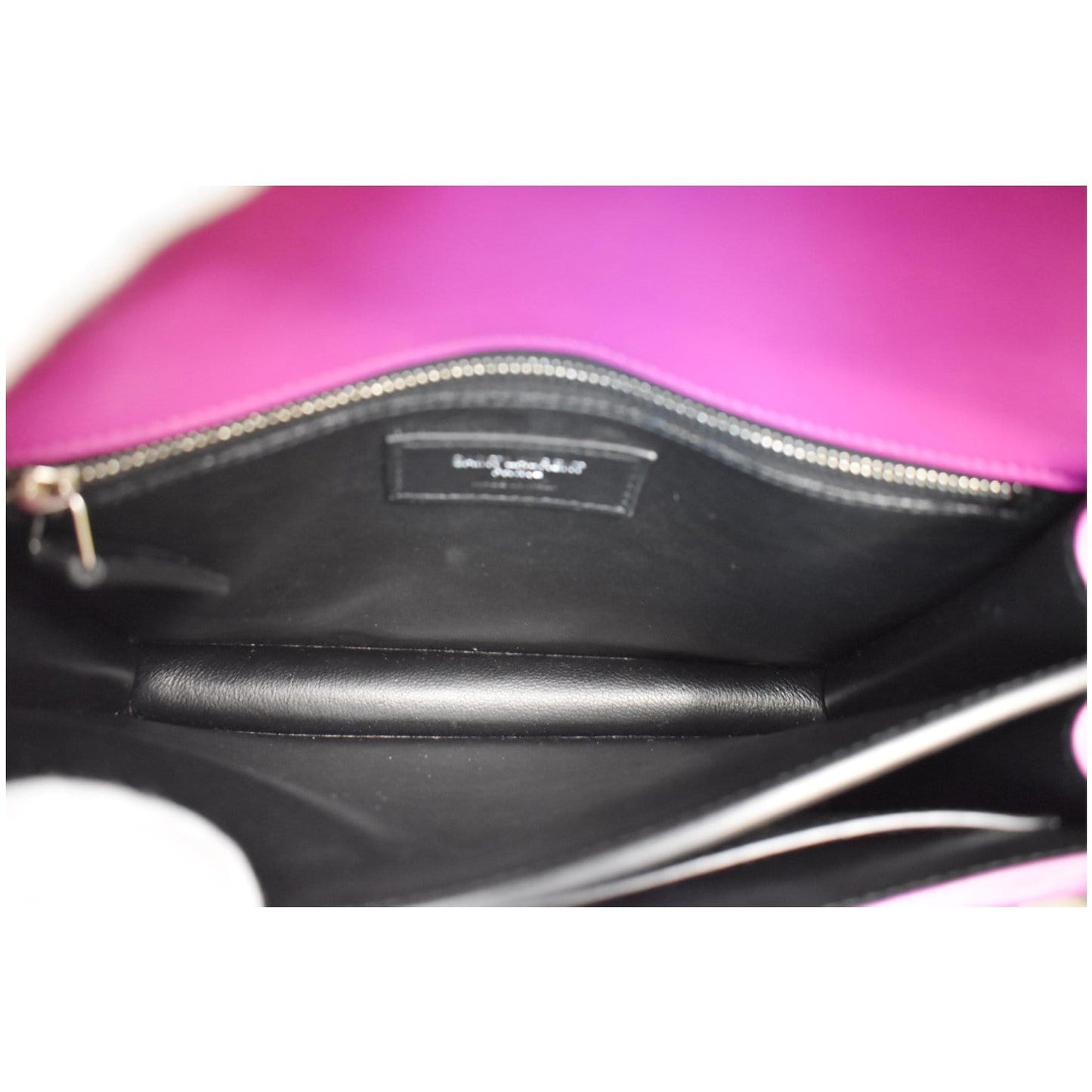 YVES SAINT LAURENT Cassandra Medium Monogram Clasp Shoulder Bag Magenta