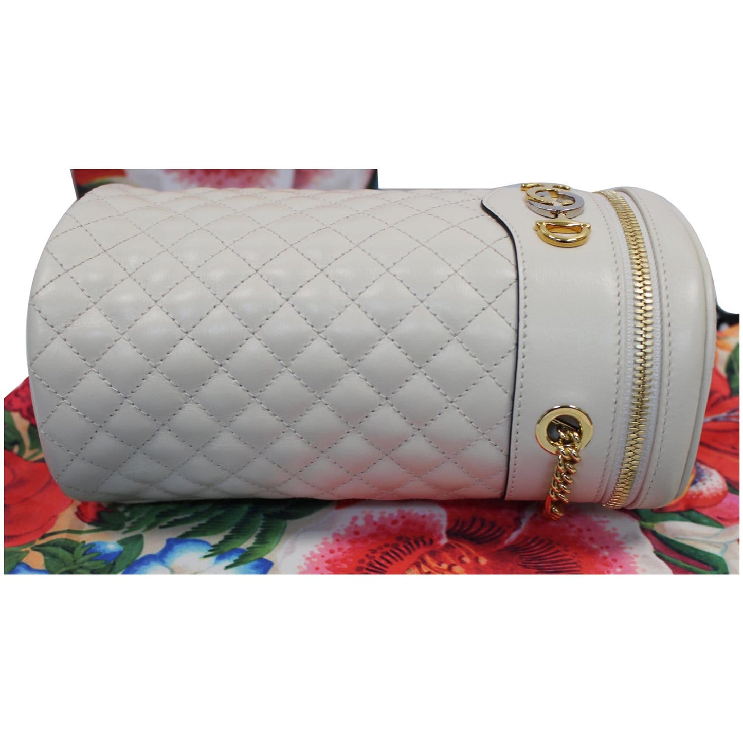 GUCCI Trapuntta Calfskin Leather Belt Bag White 572298 - 20% OFF