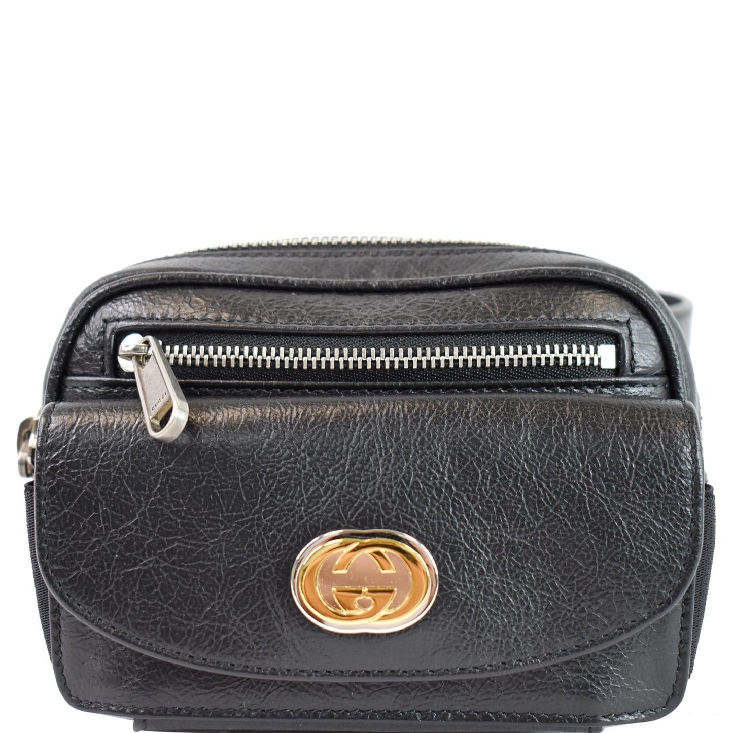 GUCCI Morpheus Leather Belt Bag Black 597676 - Final Sale