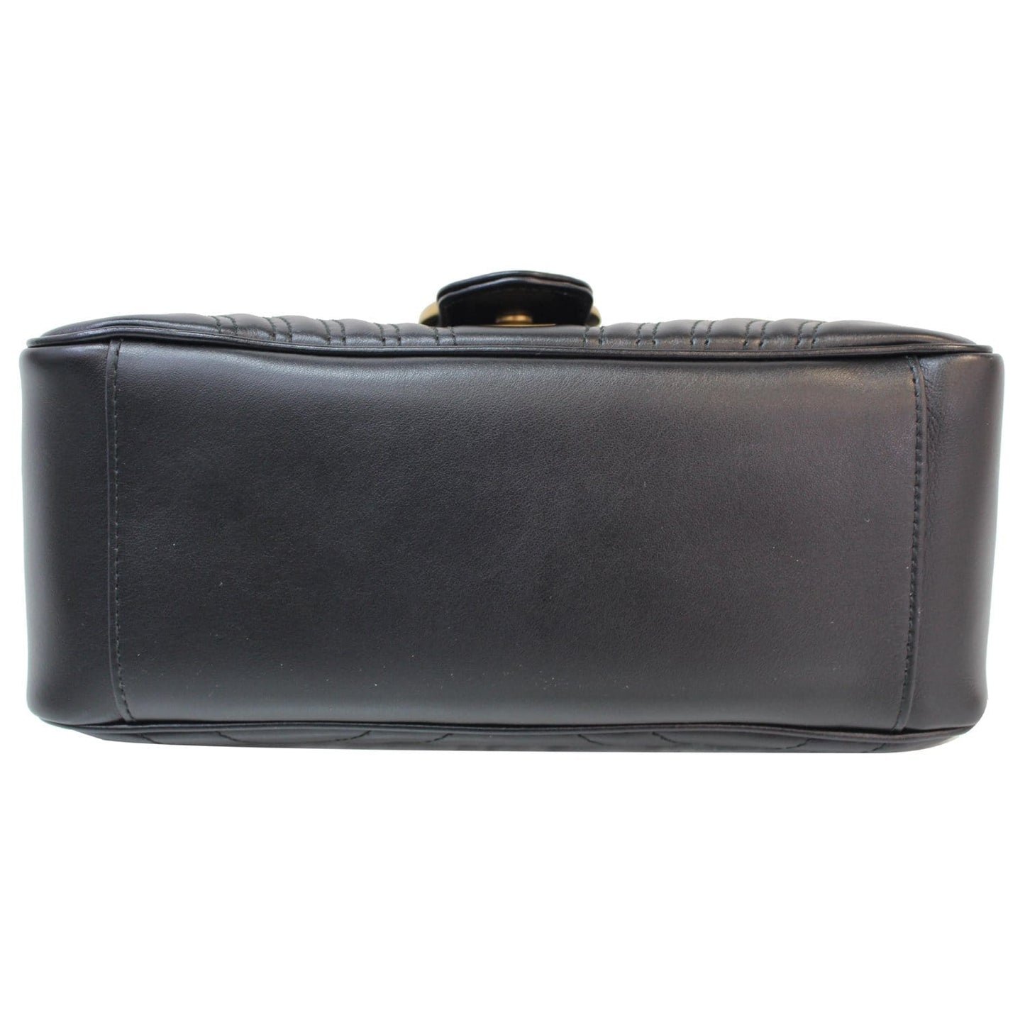 GUCCI GG Marmont Small Top Handle Shoulder Bag Black 498110