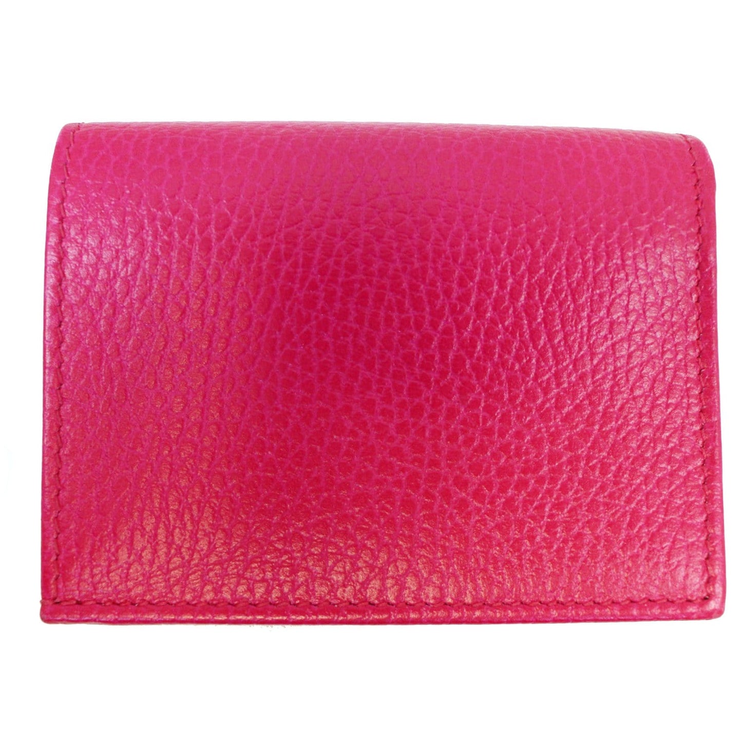 GUCCI Butterfly Leather Card Case Wallet Pink 499361