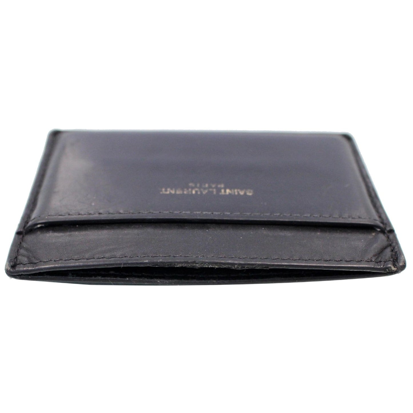 YVES SAINT LAURENT Smooth Leather Card Holder Black
