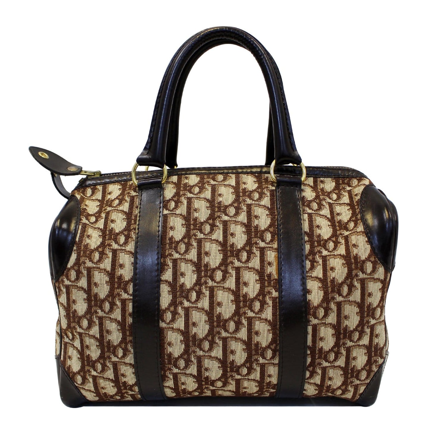 CHRISTIAN DIOR Monogram Logo Boston Duffle Bag