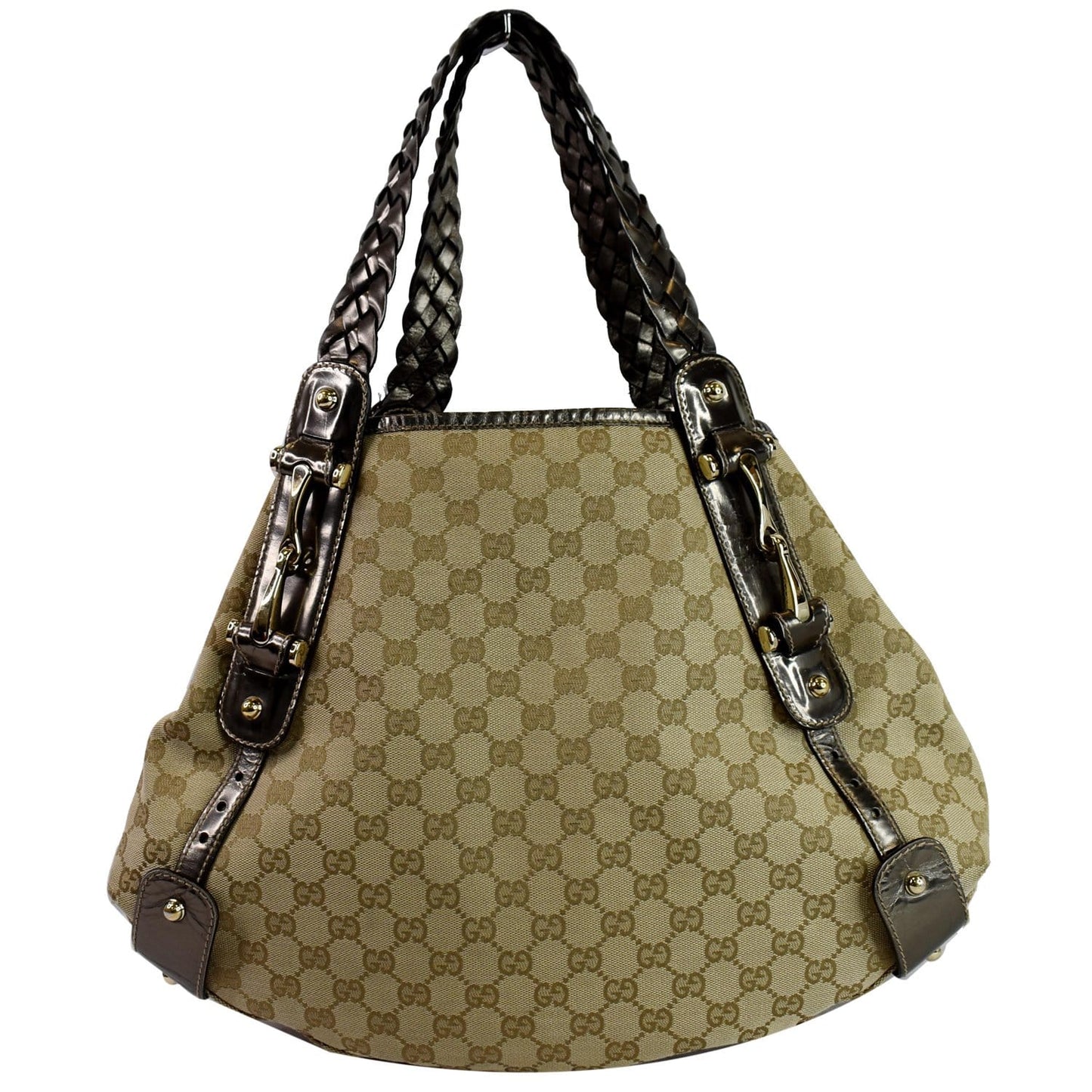 GUCCI Pelham Medium GG Canvas Hobo Bag Beige 137621