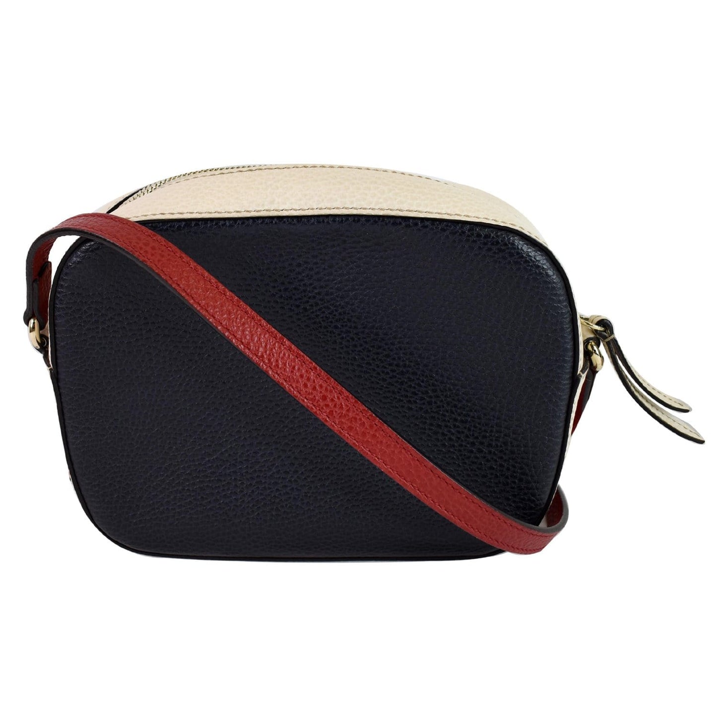 GUCCI Soho Disco Small GG Leather Crossbody Bag Navy 431567