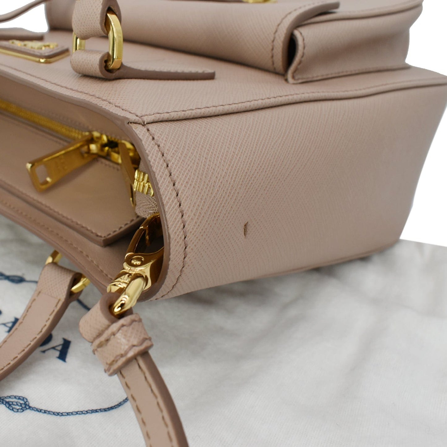 PRADA Lux Metropolis Saffiano Leather Tote Bag Cipria - Hot Deals