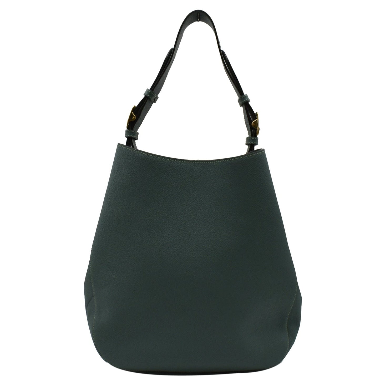 BURBERRY Bucket Leather Shoulder Bag Blue