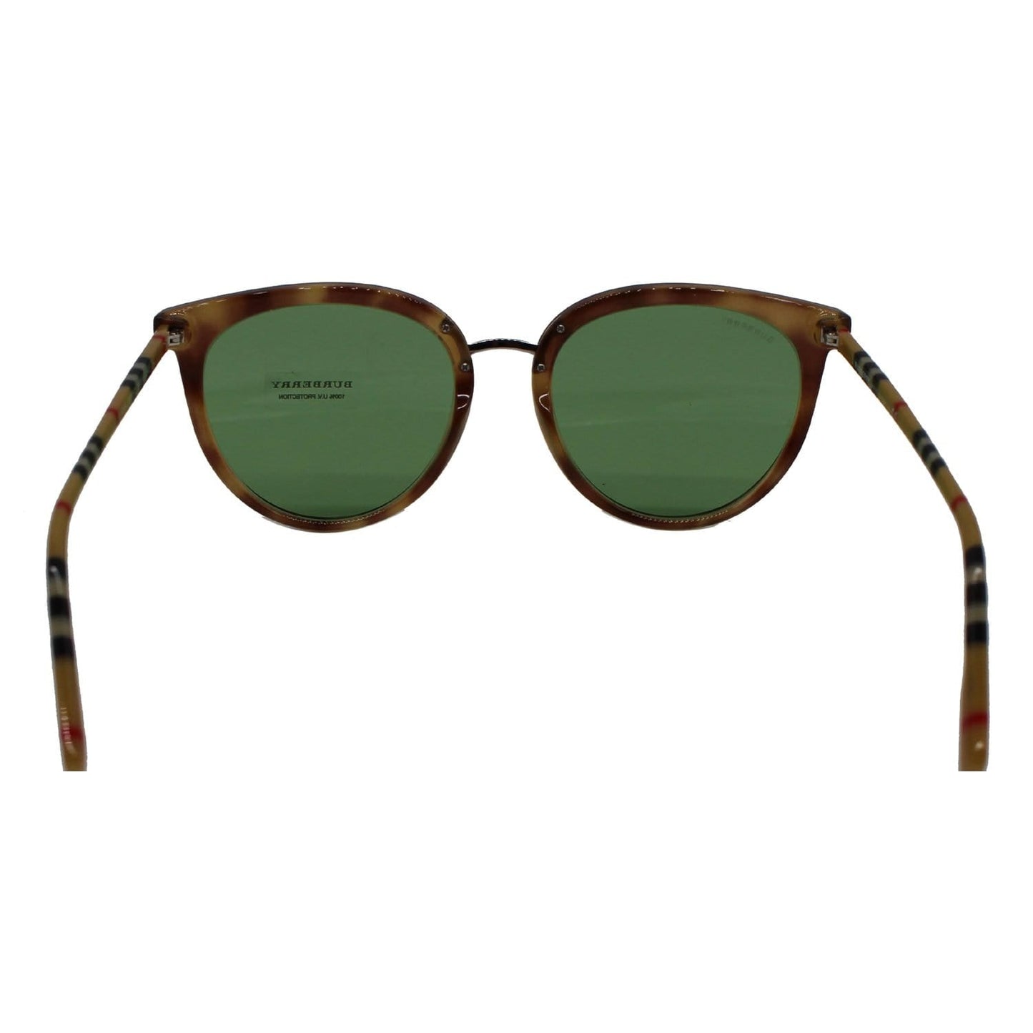 BURBERRY BE4316-3900254 Havana Sunglasses Green Lens