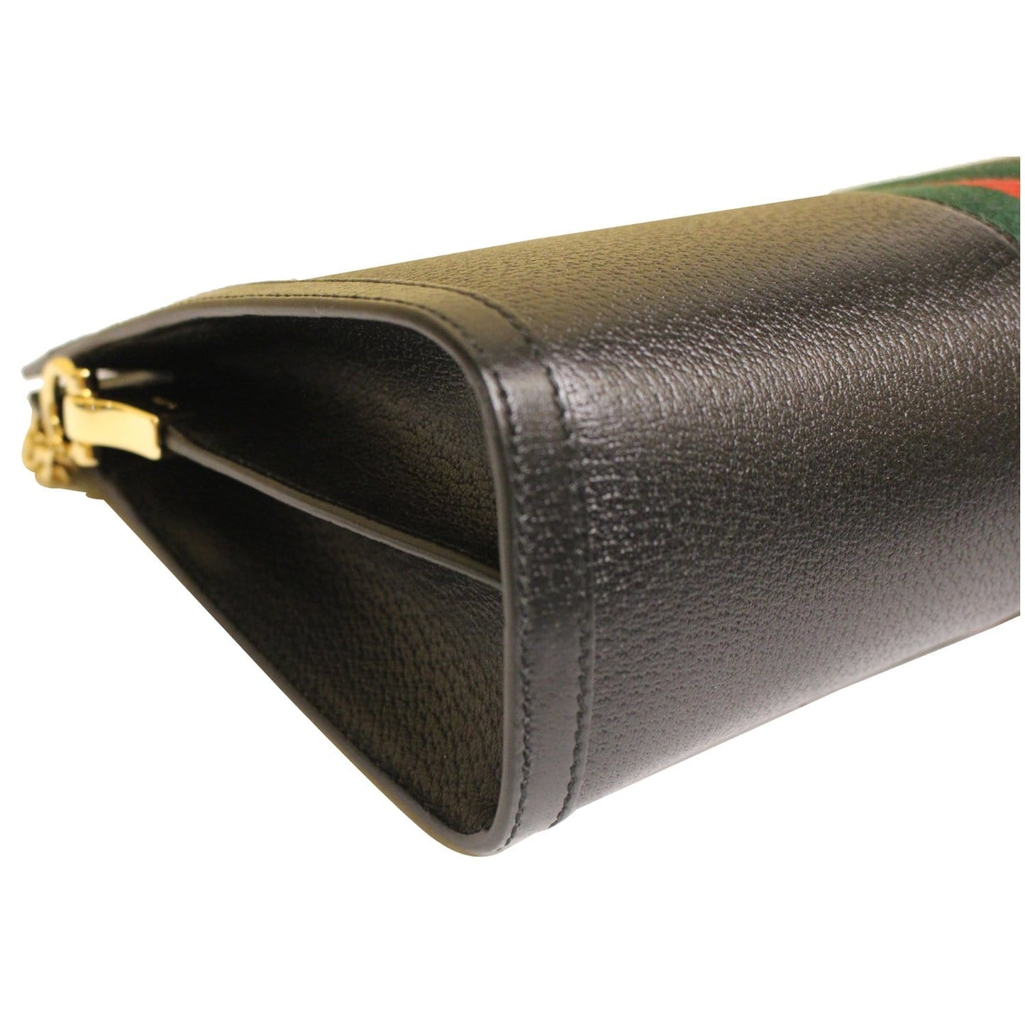 GUCCI Ophidia GG Medium Leather Shoulder Bag Black 503876