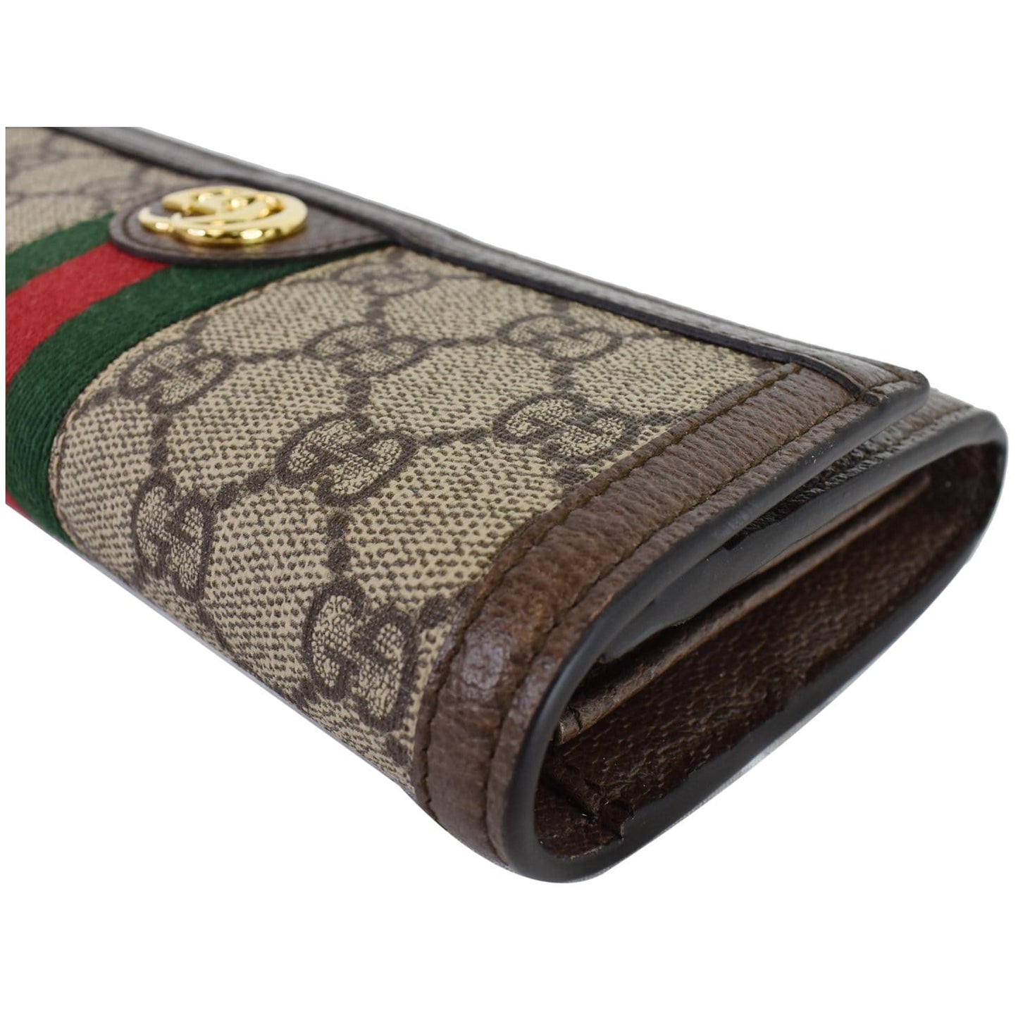 Gucci Ophidia GG Continental Supreme Canvas Wallet Beige 523153